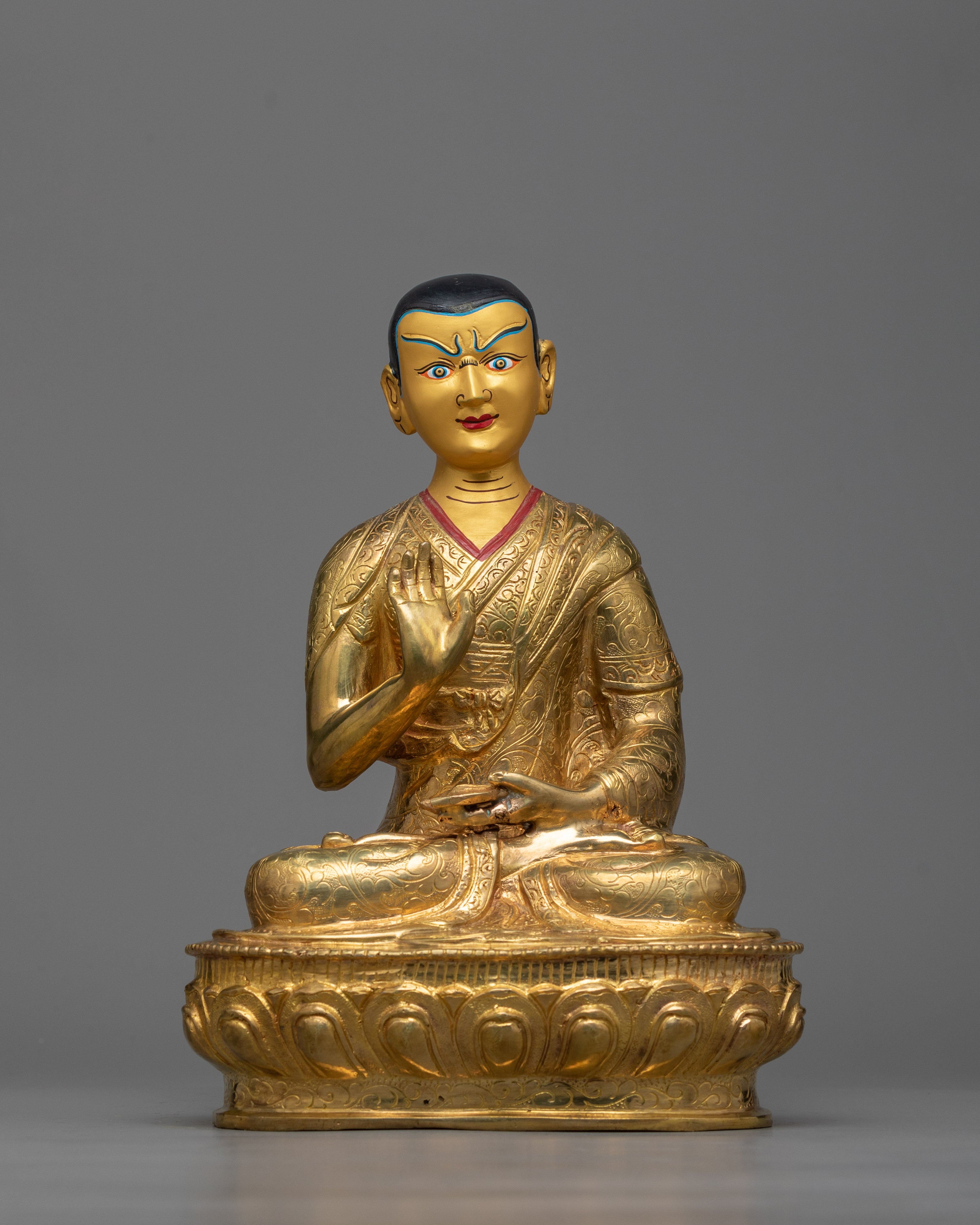 Tsongkhapa with Disciples Statue | Tribute to the Gelugpa Lineage