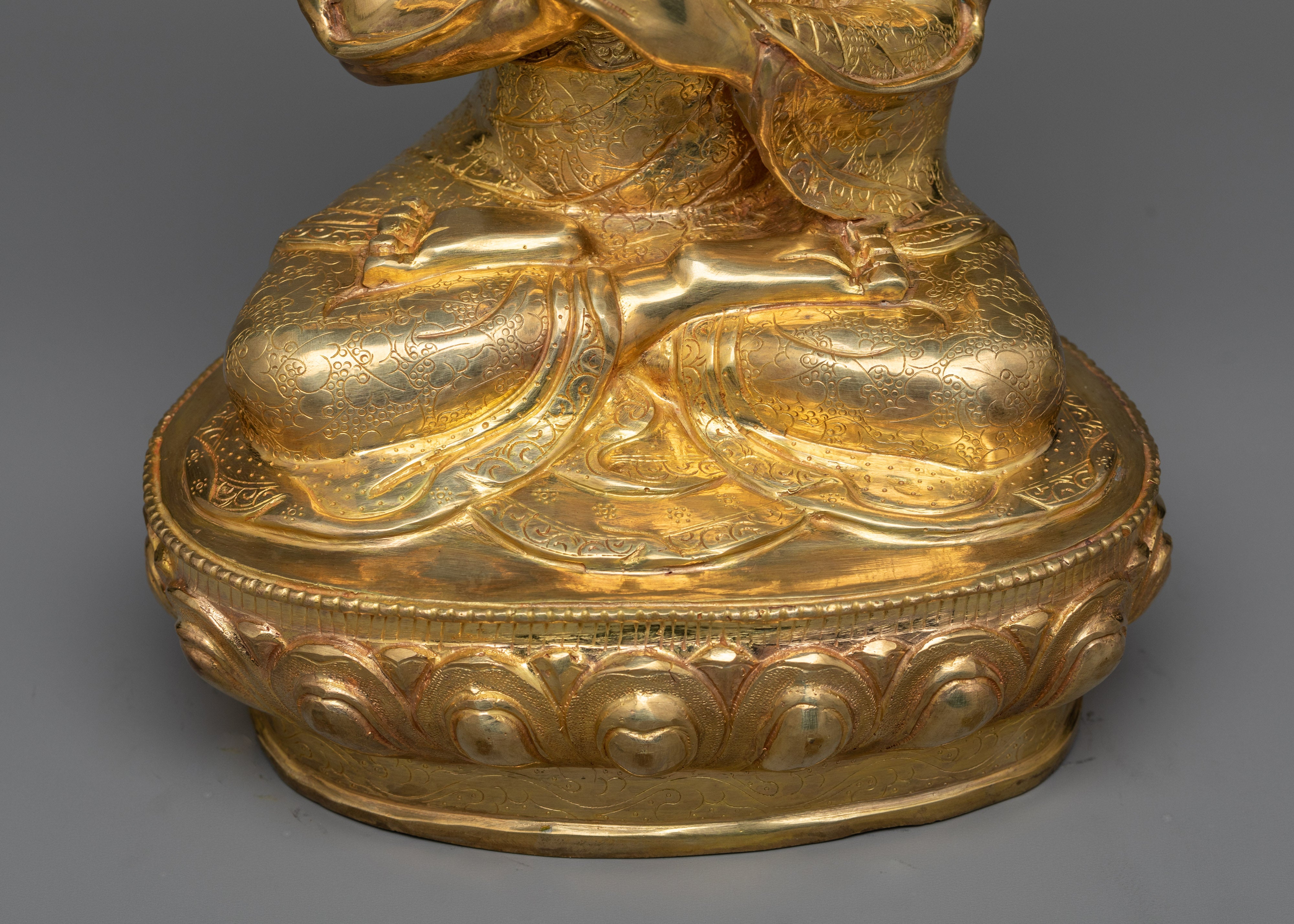 Tsongkhapa with Disciples Statue | Tribute to the Gelugpa Lineage