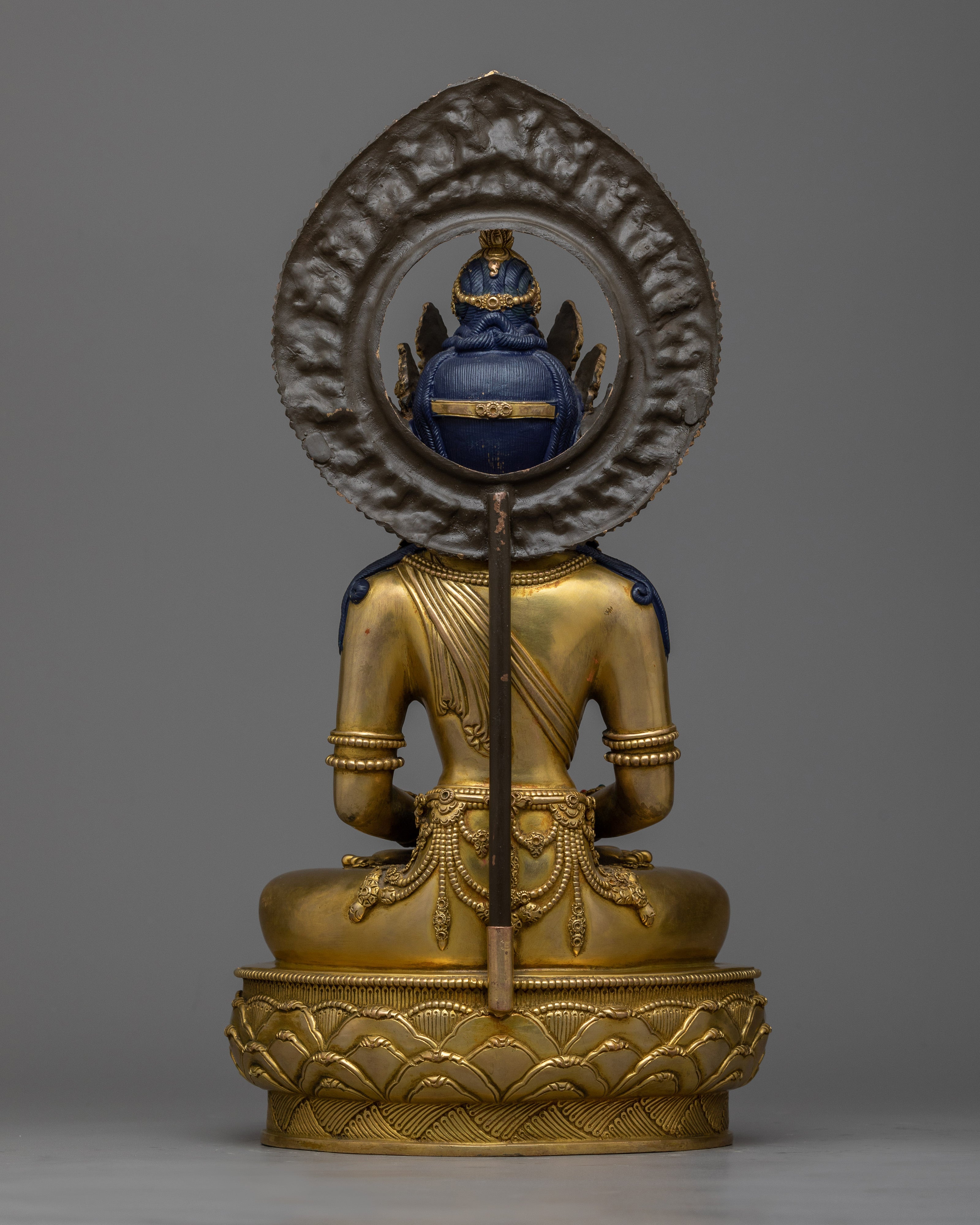 Buddha Amitabha Artwork | 24K Gold Gilded Statue of Infinite Light