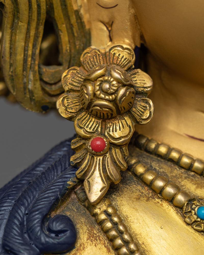 Buddha Amitabha Artwork | 24K Gold Gilded Statue of Infinite Light
