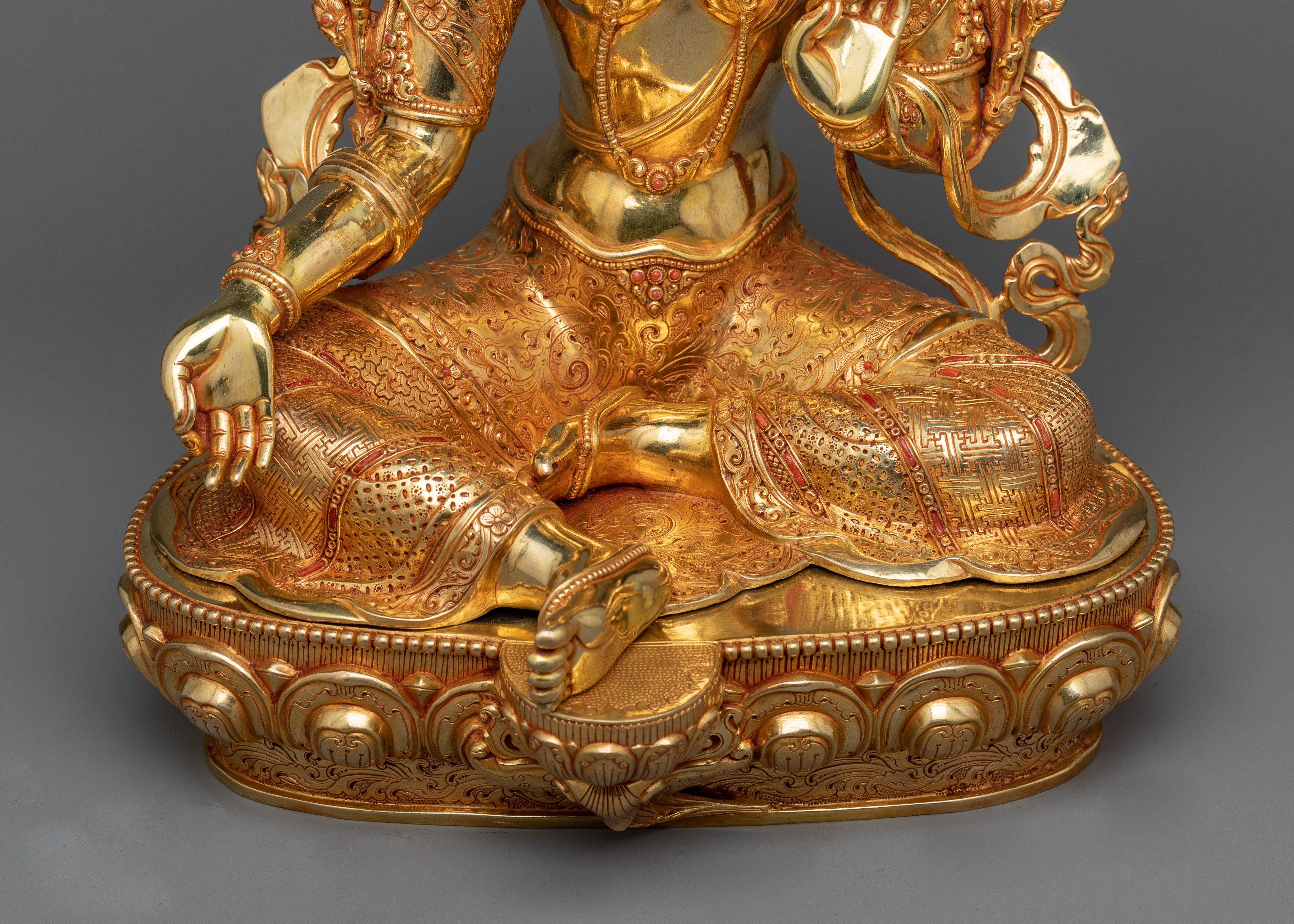 Green Tara Spiritual Statue | Radiant Emblem of Liberation