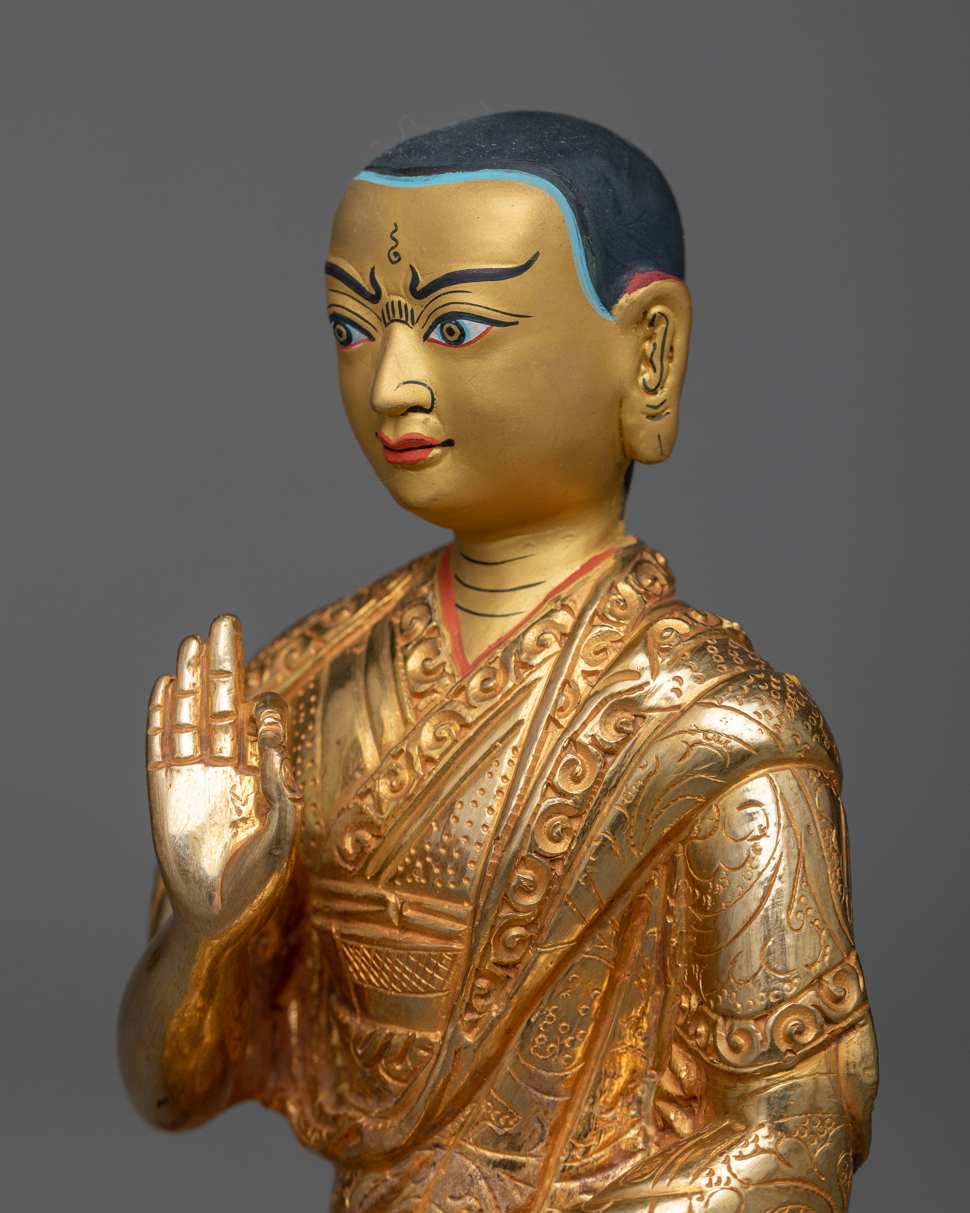 Tsongkhapa with Disciples Statue | Vision of Gelugpa Lineage