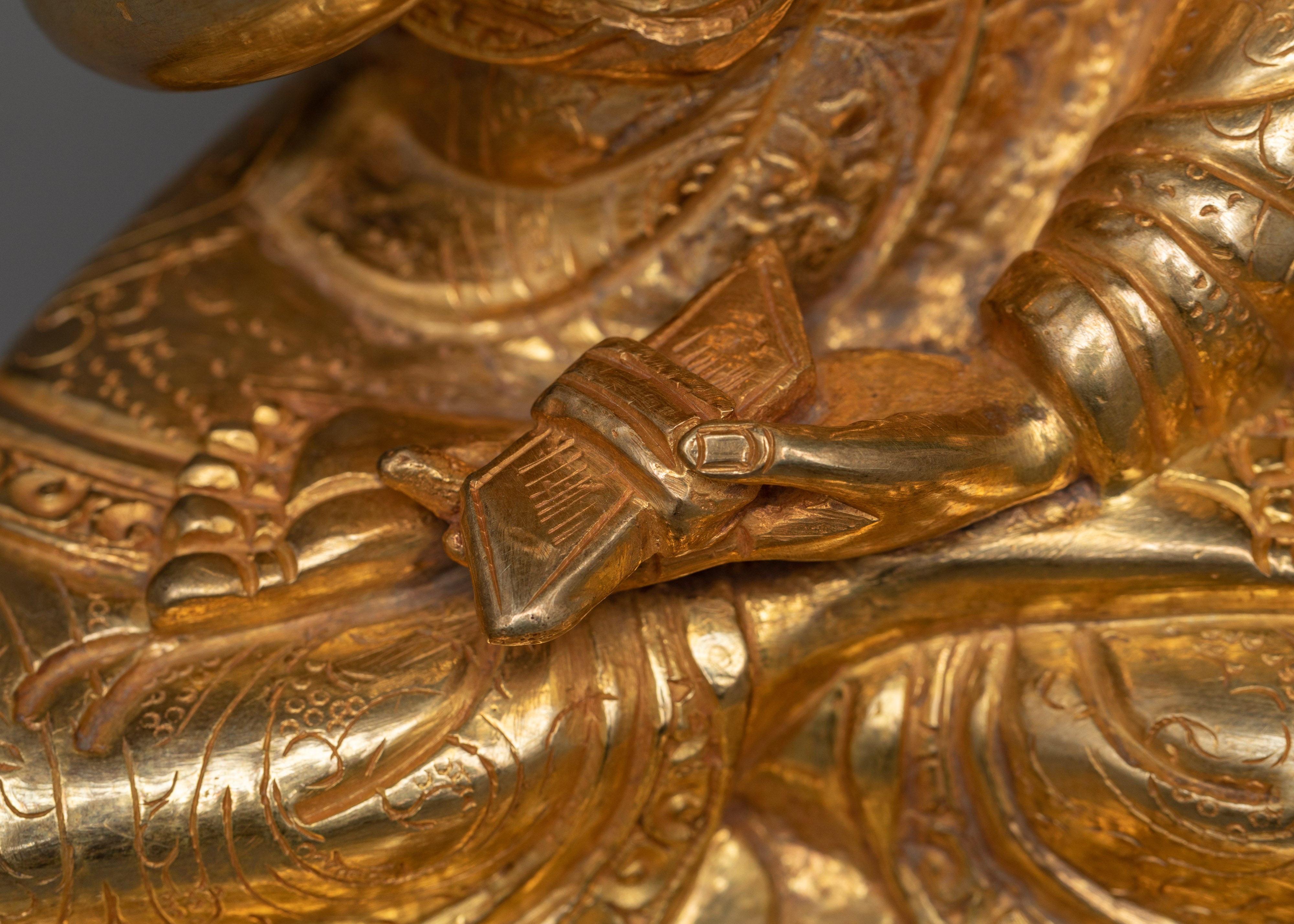 Tsongkhapa with Disciples Statue | Vision of Gelugpa Lineage