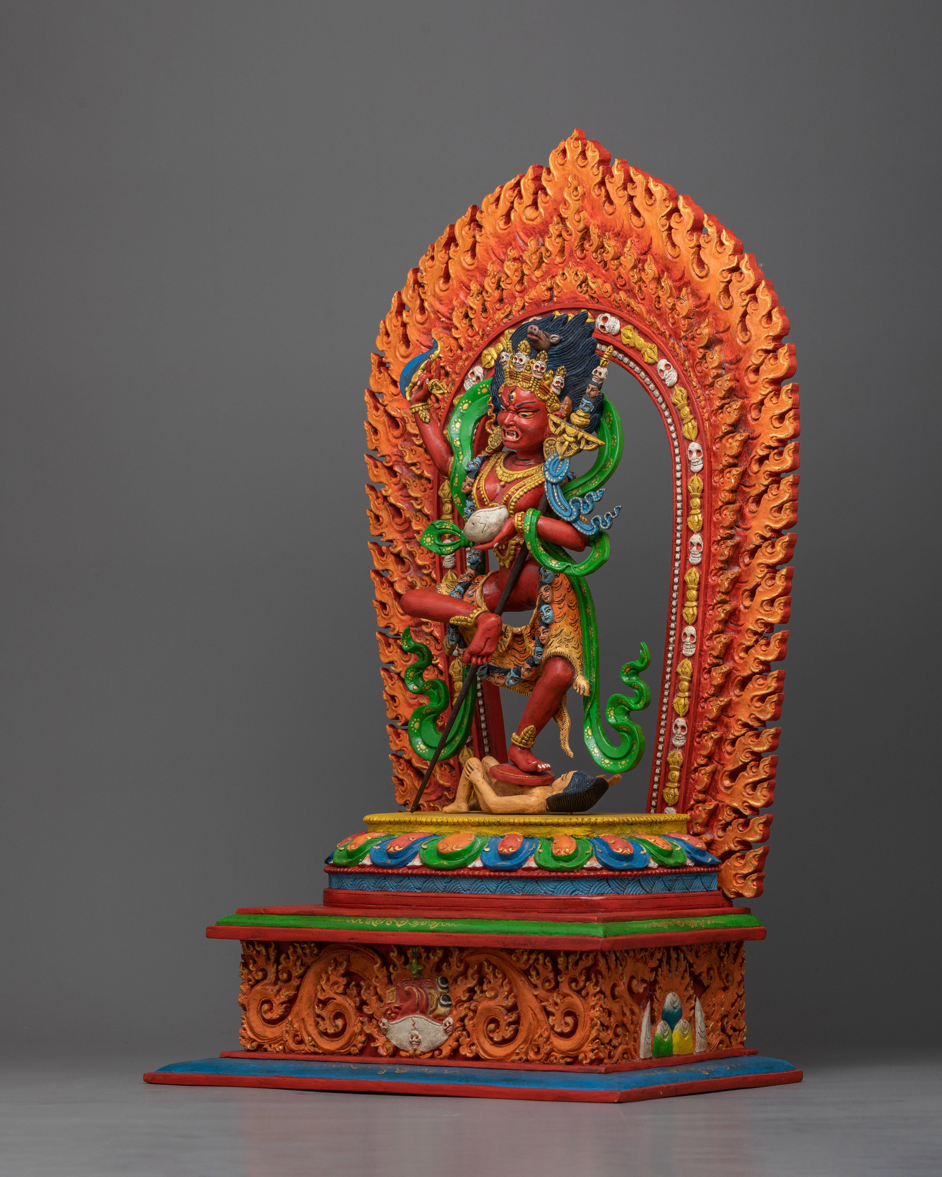 dorje-phagmo-hand-carved-wooden-statues