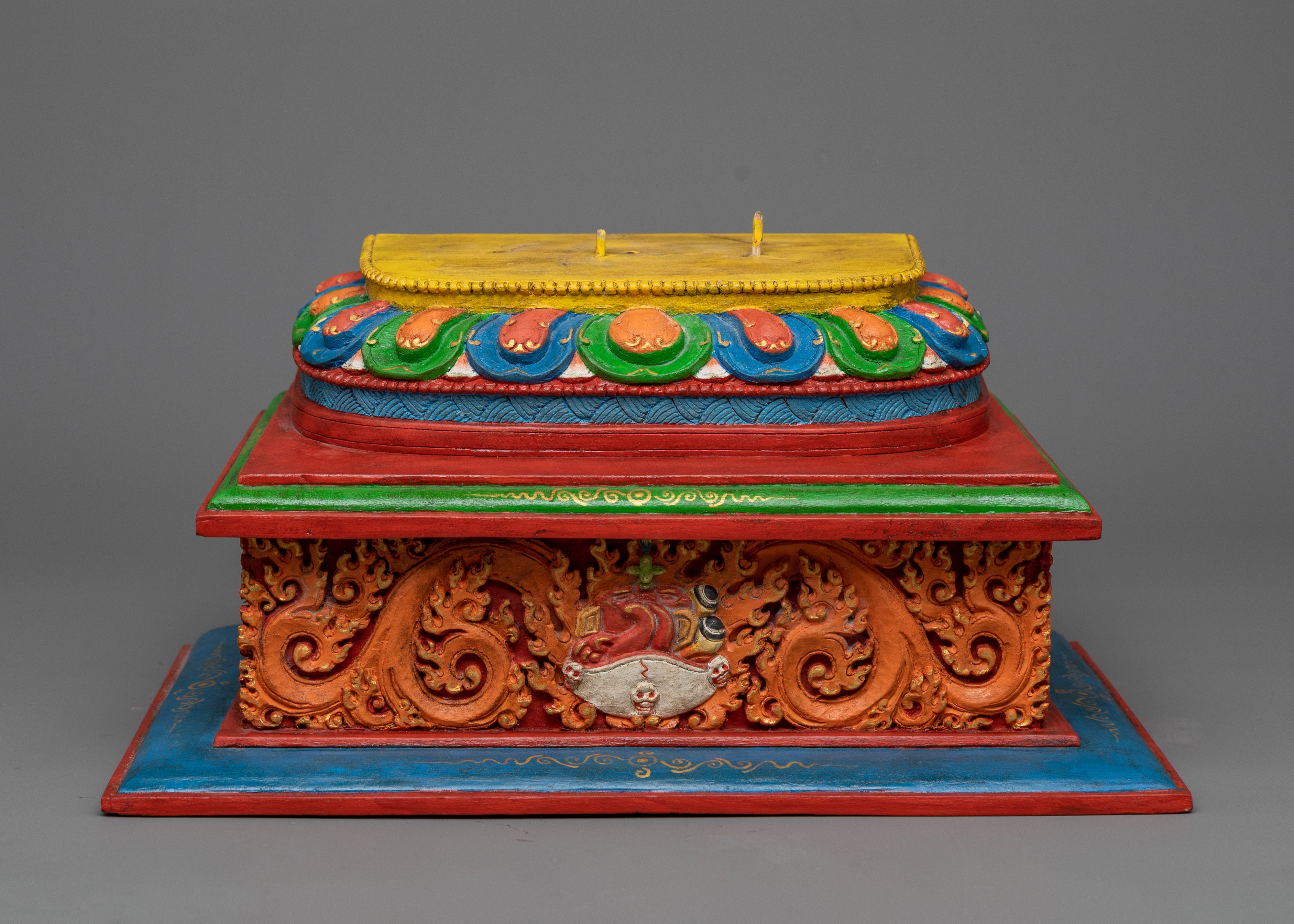 Hand-Carved Wooden Dorje Phagmo Statue | Authentic Craftsmanship