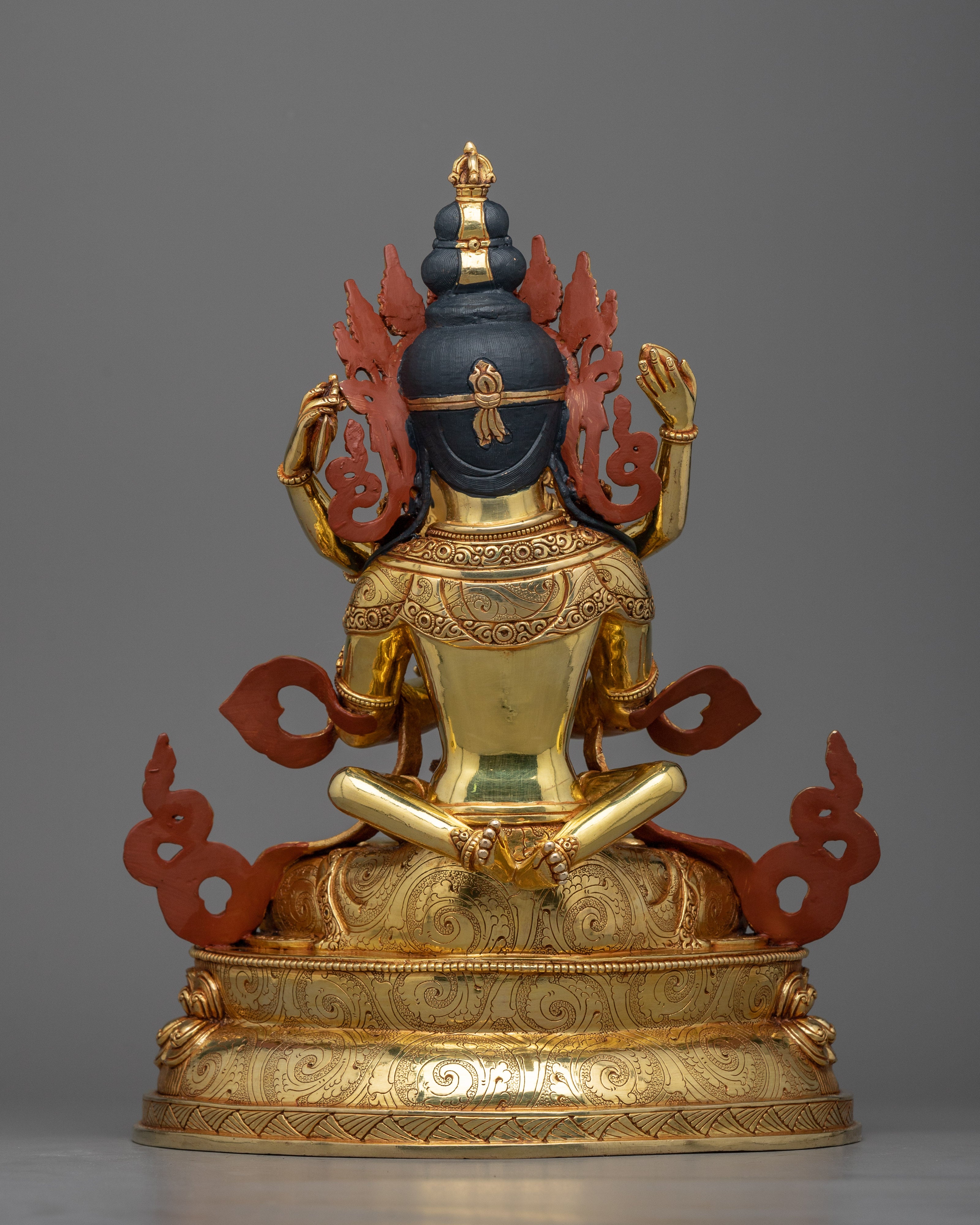 Dorje Chang with Consort Statue | 24K Gold Gilded Union of Ultimate Bliss