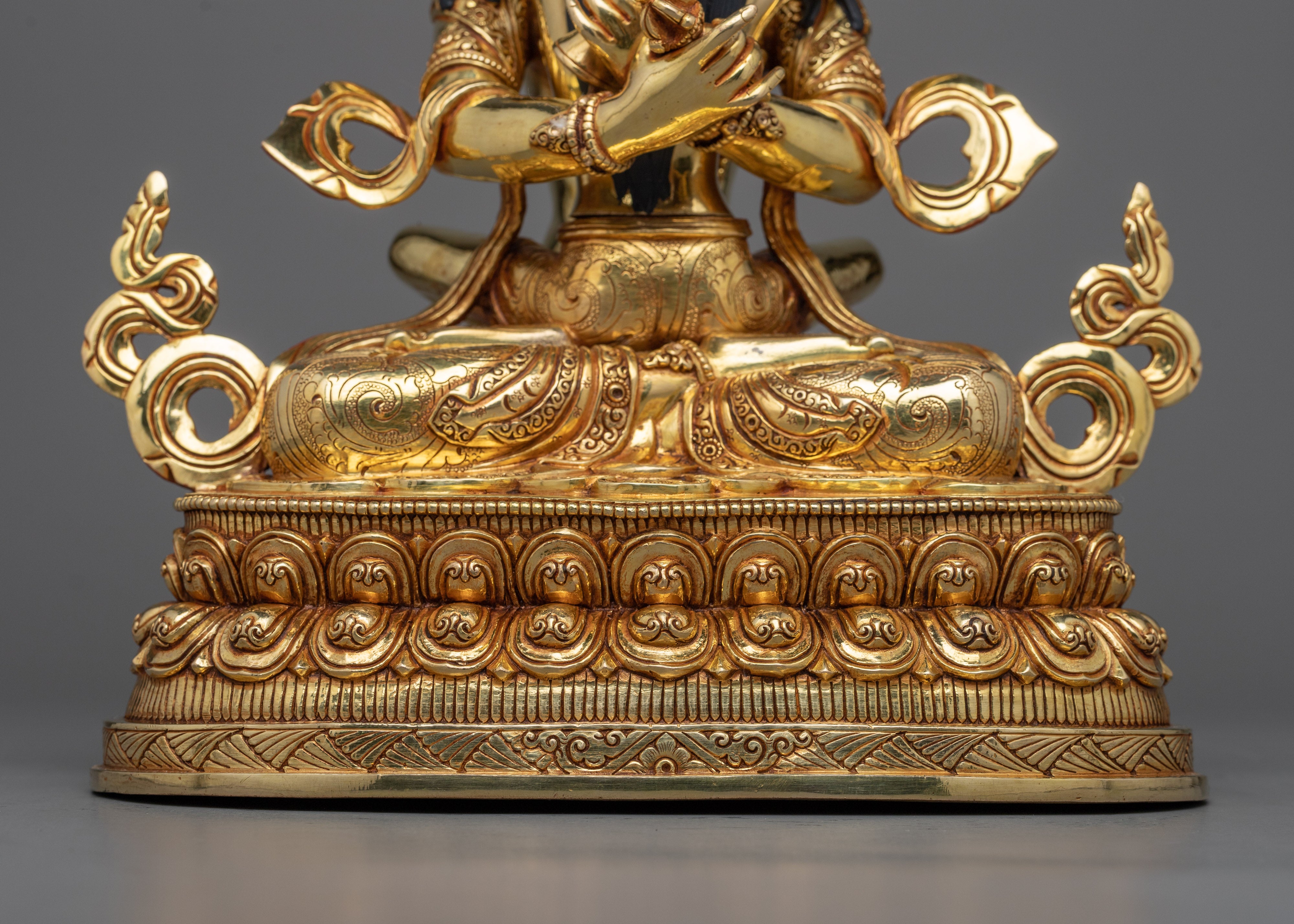 Dorje Chang with Consort Statue | 24K Gold Gilded Union of Ultimate Bliss
