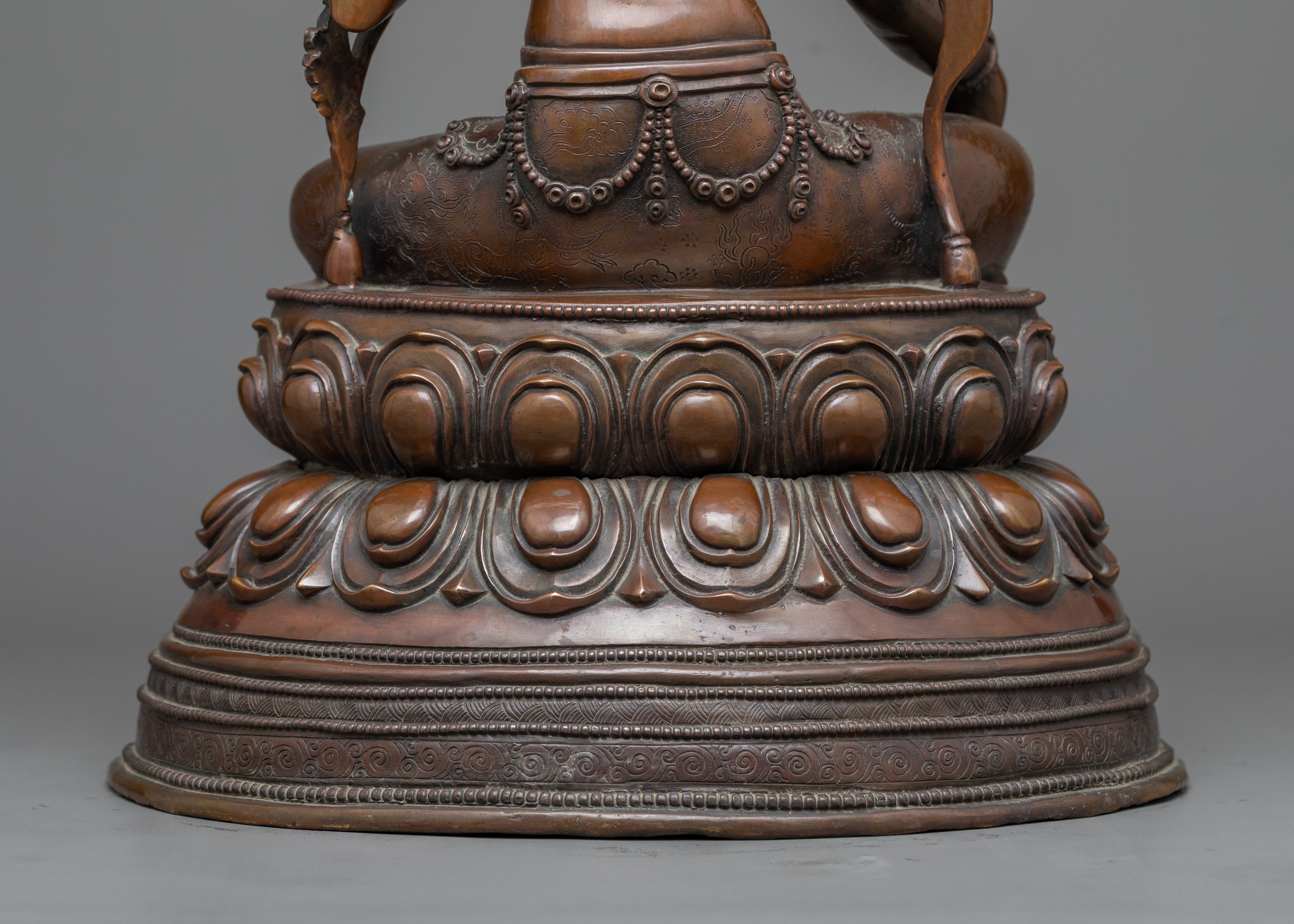 Sacred Arya Green Tara Oxidized Copper Idol | Beacon of Liberation