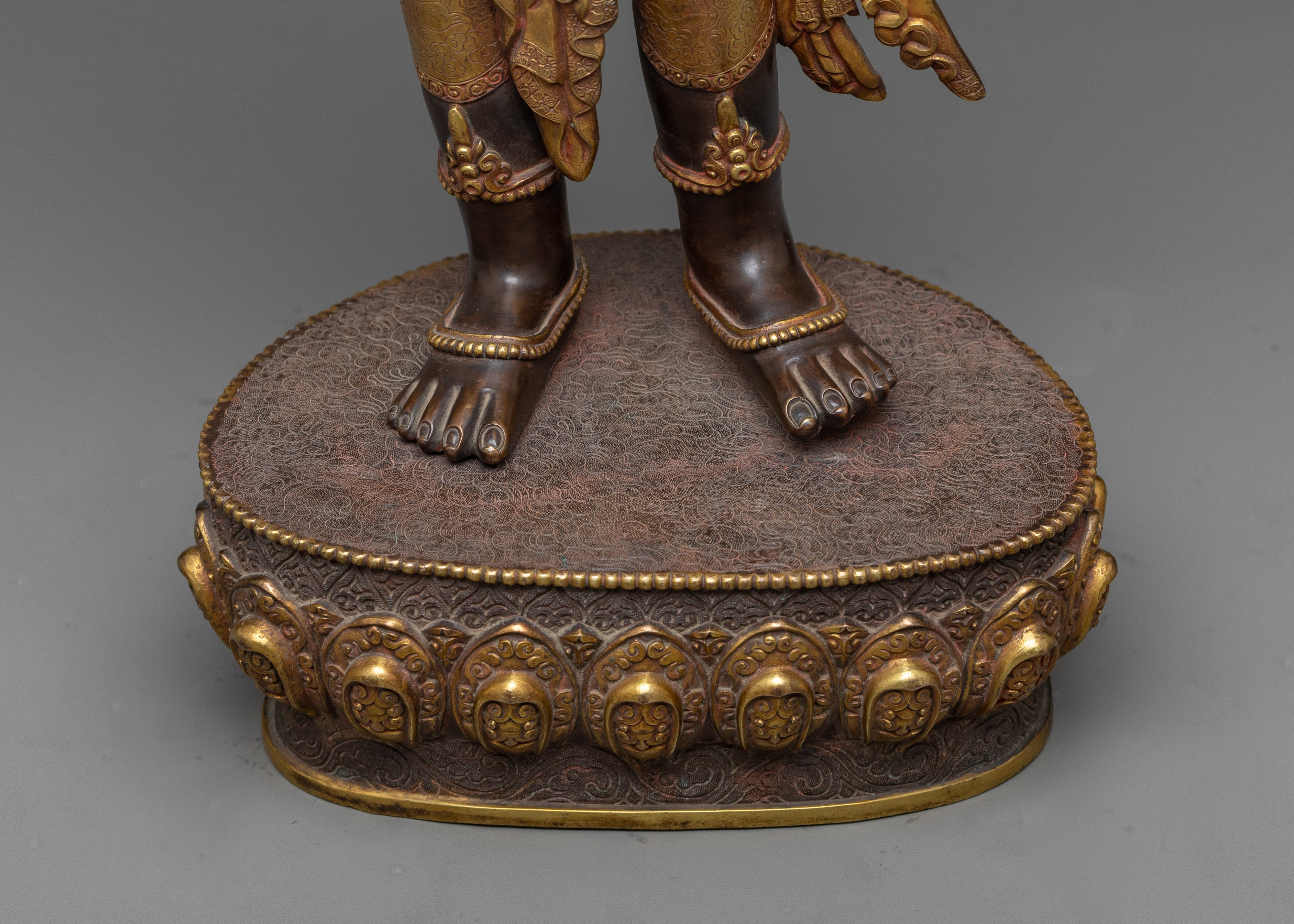 Majestic Standing Chenrezig Statue | Symbol of Compassion