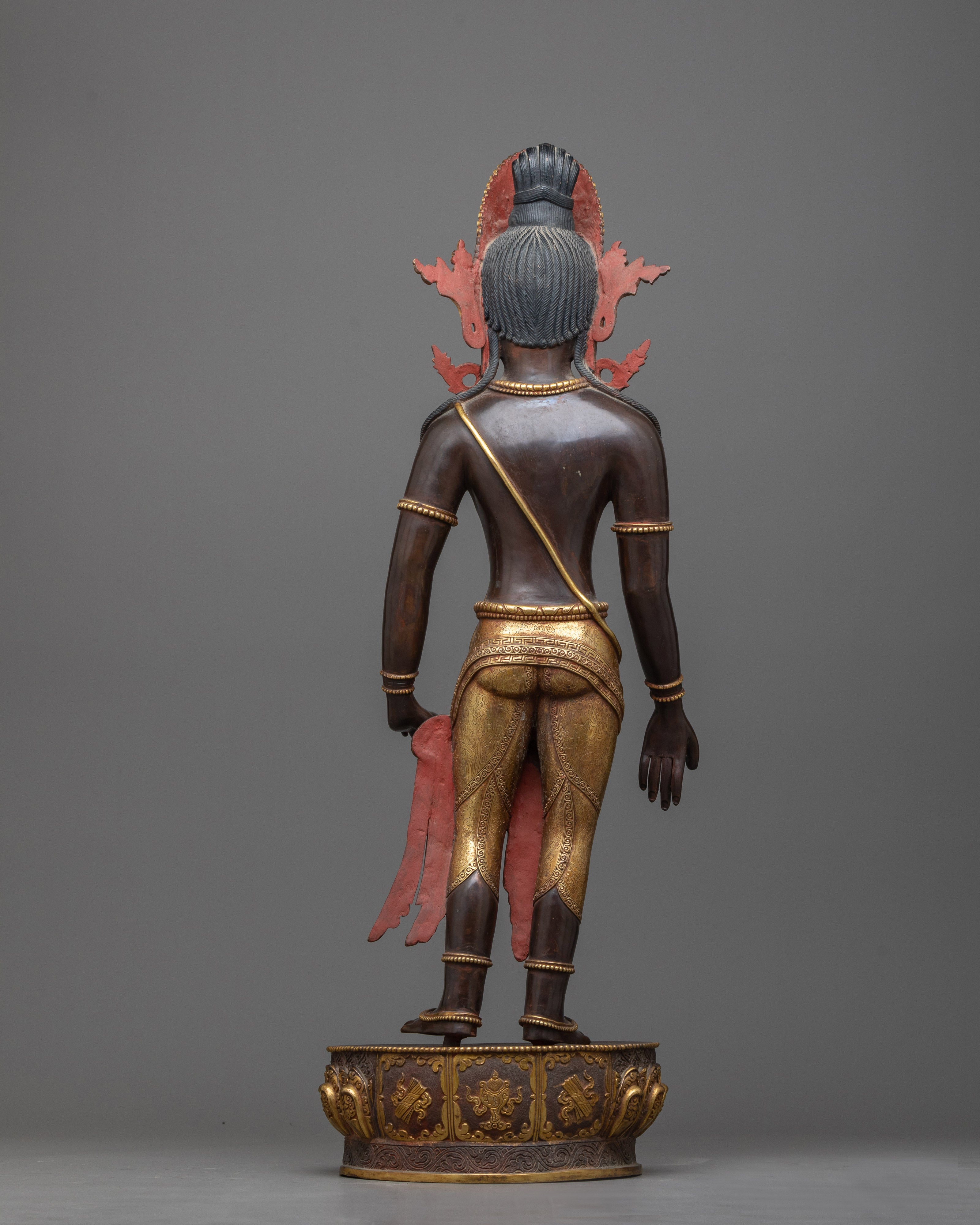 Majestic Standing Chenrezig Statue | Symbol of Compassion