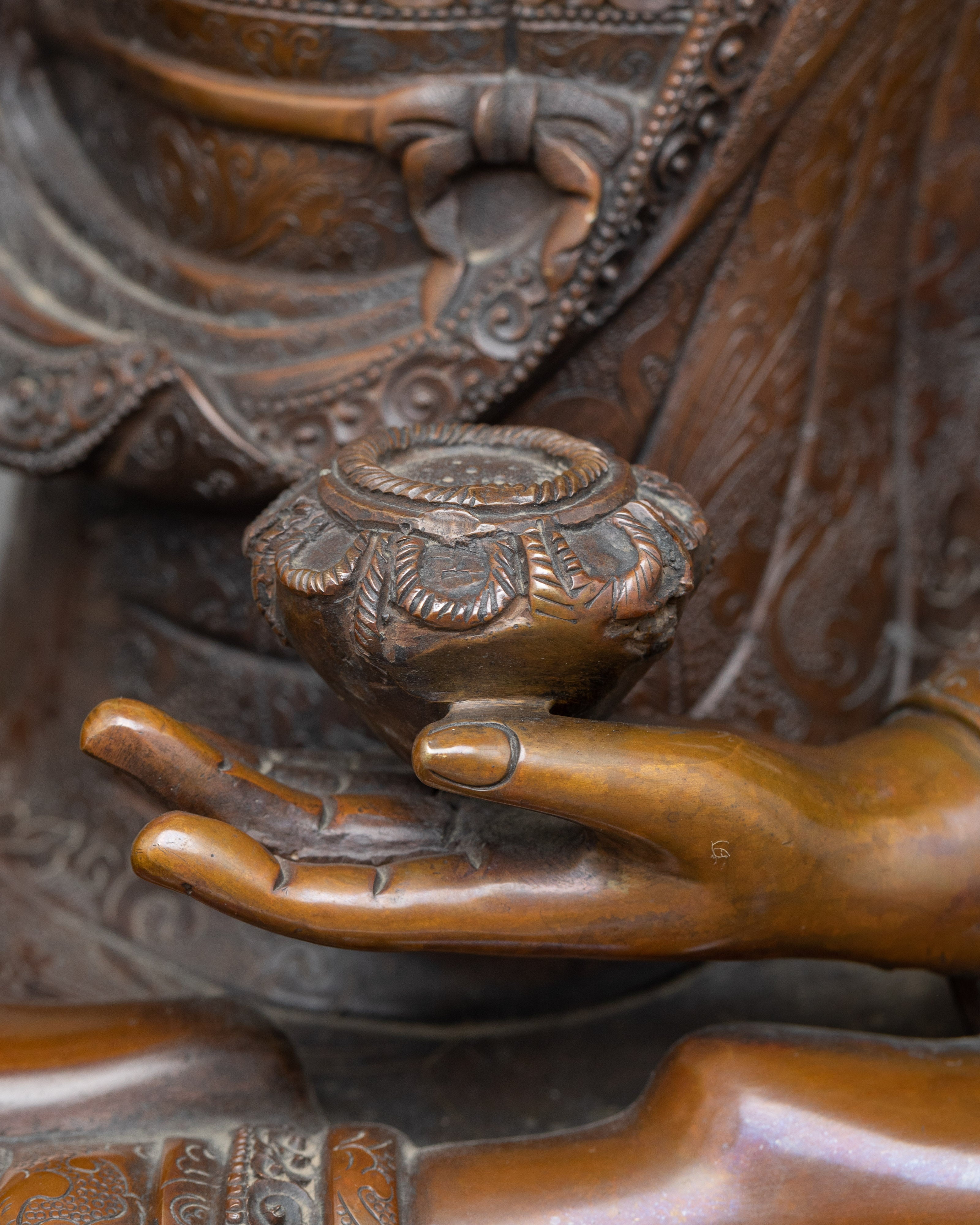 Unveiling Gautama the Buddha in Oxidized Copper Serenity | Symphony of Serenity