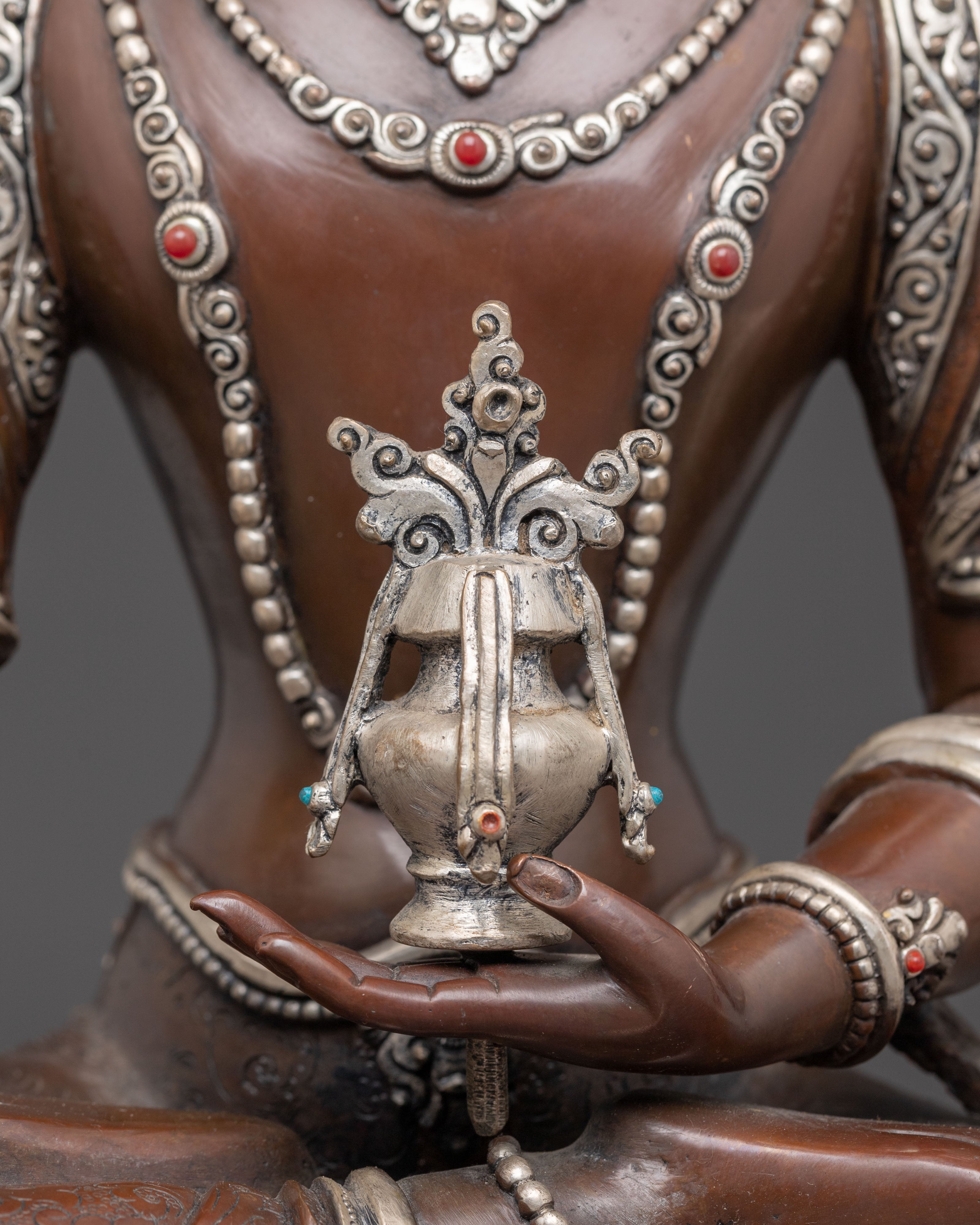 Bodhisattva Kshitigarbha Handmade Statue | Nepali Crafted Buddhist Icon