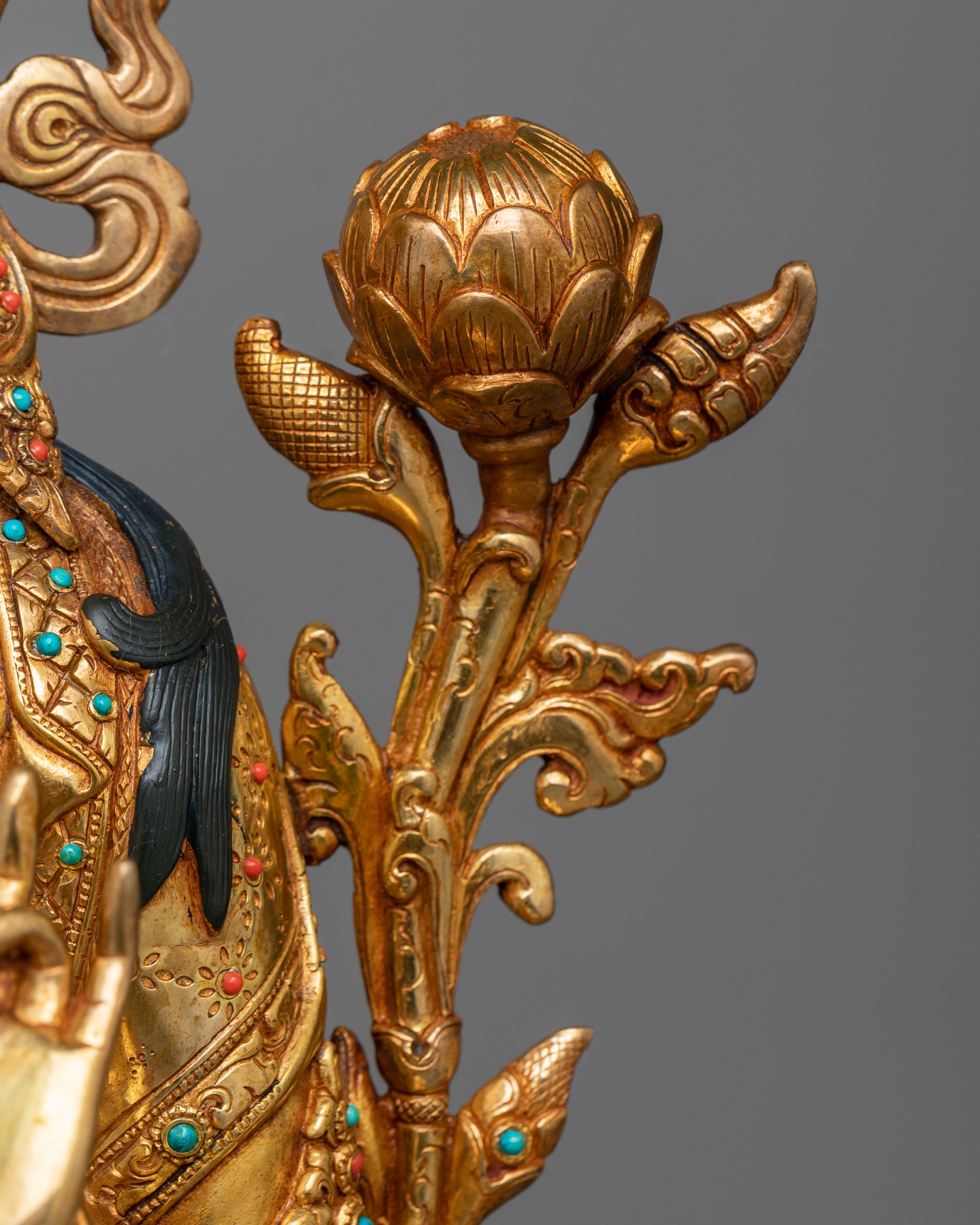 Green Tara Copper Sculpture | Embodiment of Active Compassion