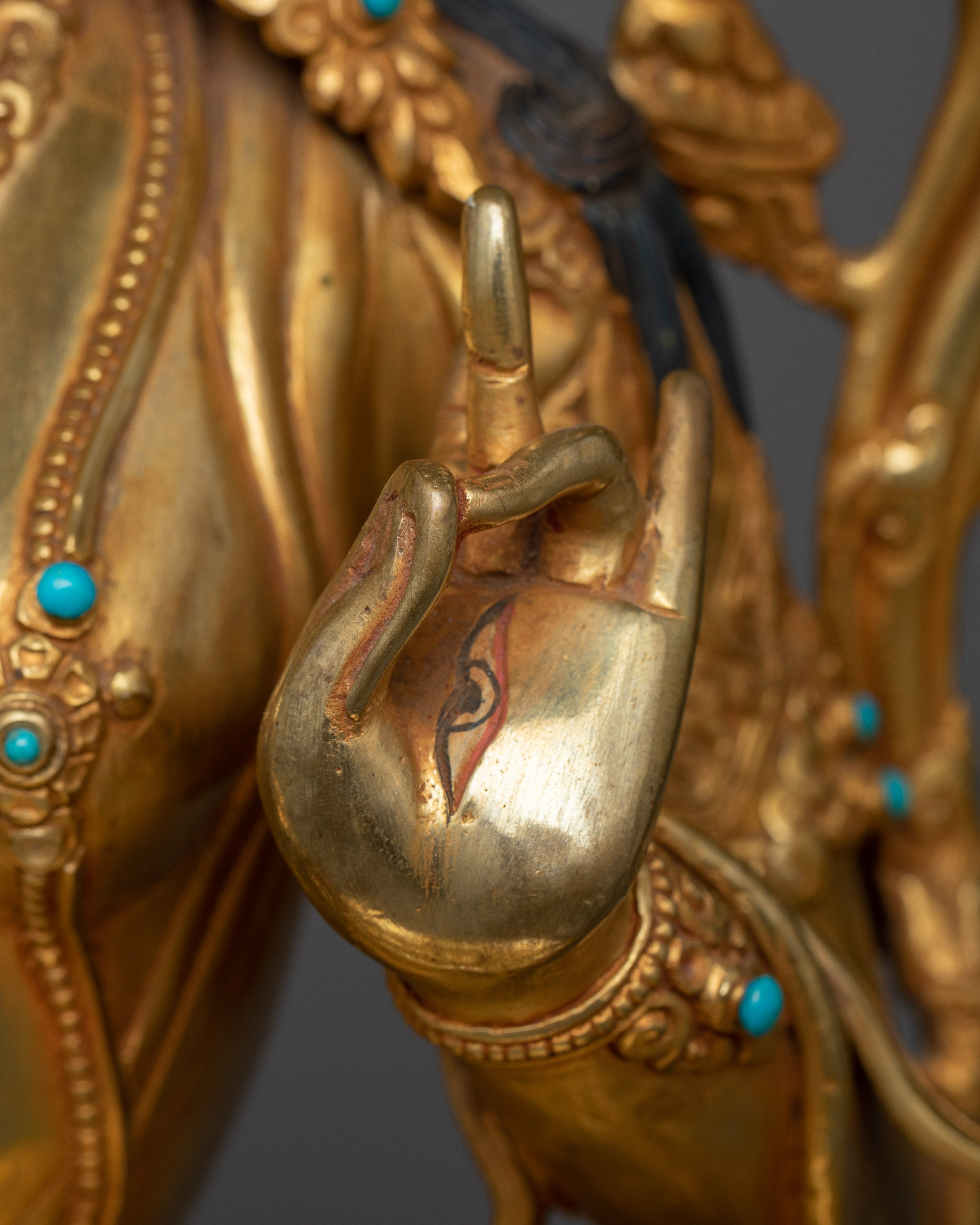 White Tara bodhisattva of Healing and Longevity | 24K Gold Gilded Statue