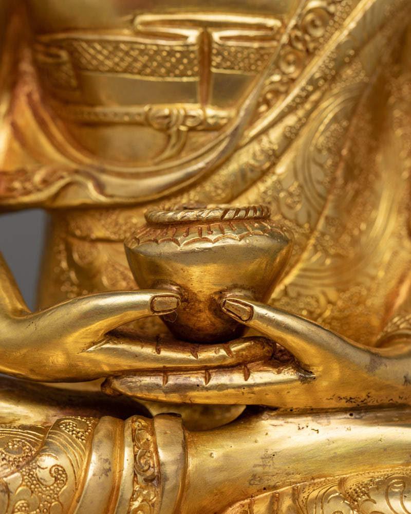 Sangay Amitabha: Infinite Light Buddha | 24K Gold Gilded Statue