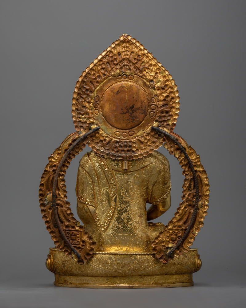 Sangay Amitabha: Infinite Light Buddha | 24K Gold Gilded Statue
