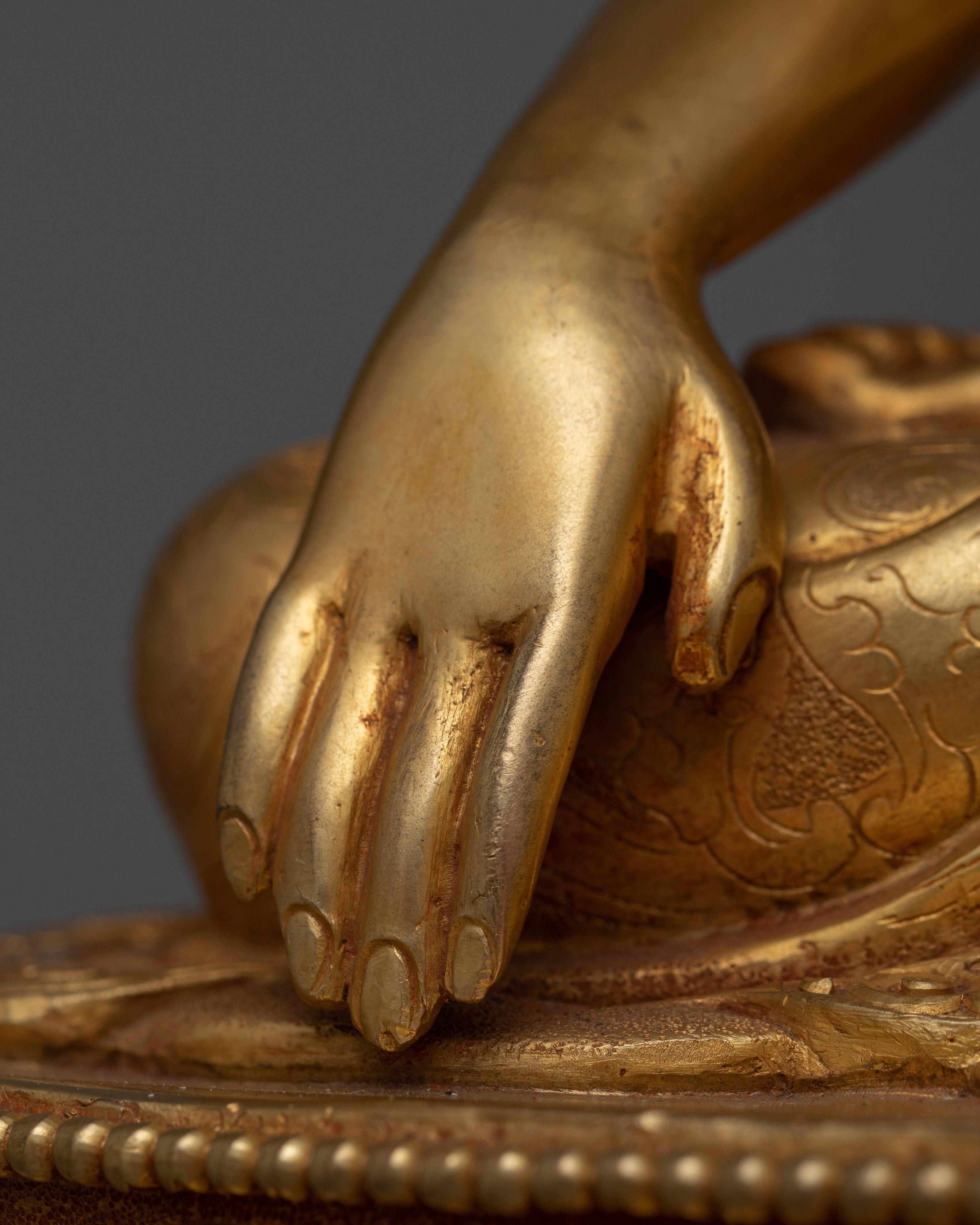 Sangay Shakyamuni The Enlightened One | Traditionally 24K Gold Gilded Statue
