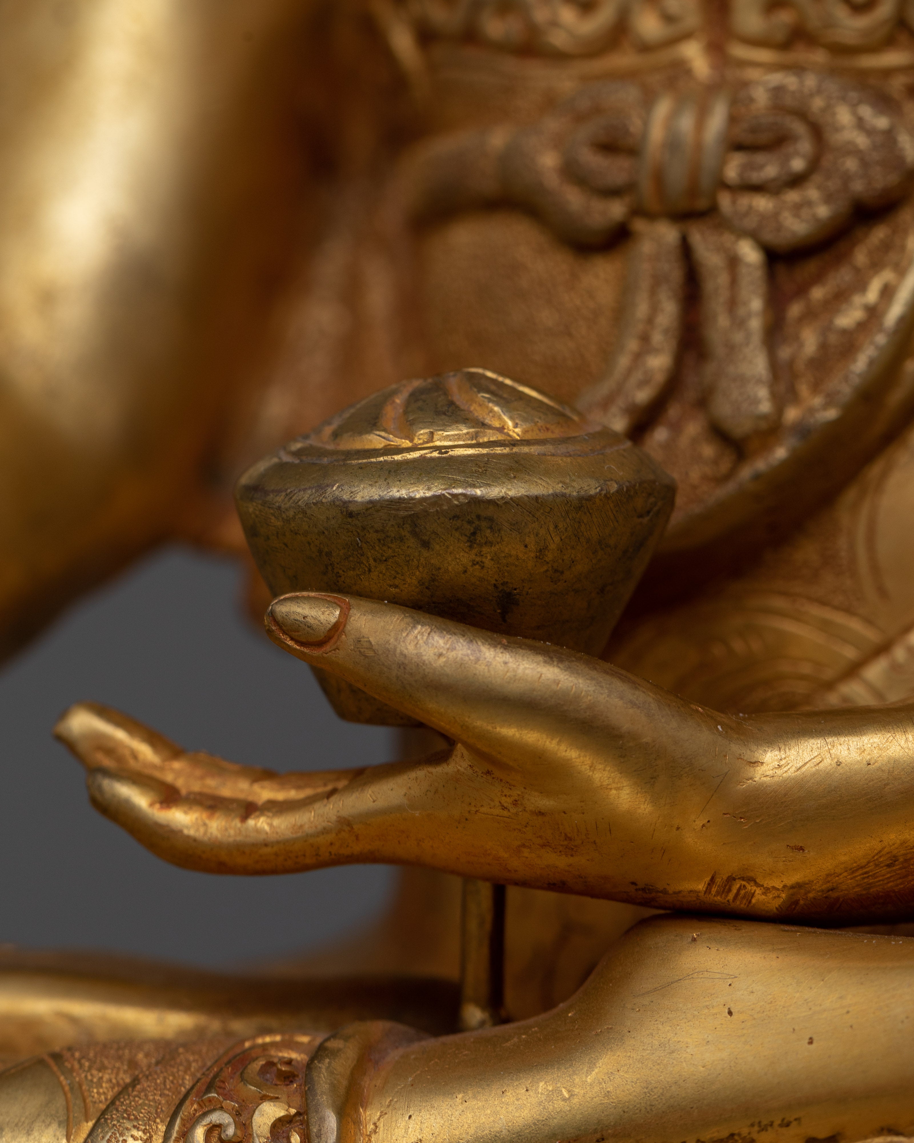 Sangay Shakyamuni The Enlightened One | Traditionally 24K Gold Gilded Statue