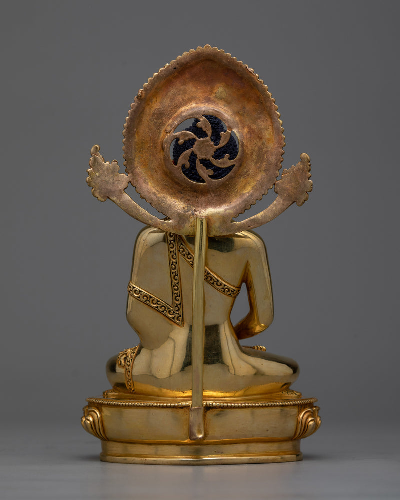 Amitabha Copper Sculpture | The Infinite Light - 24K Gold Gilded Sculpture