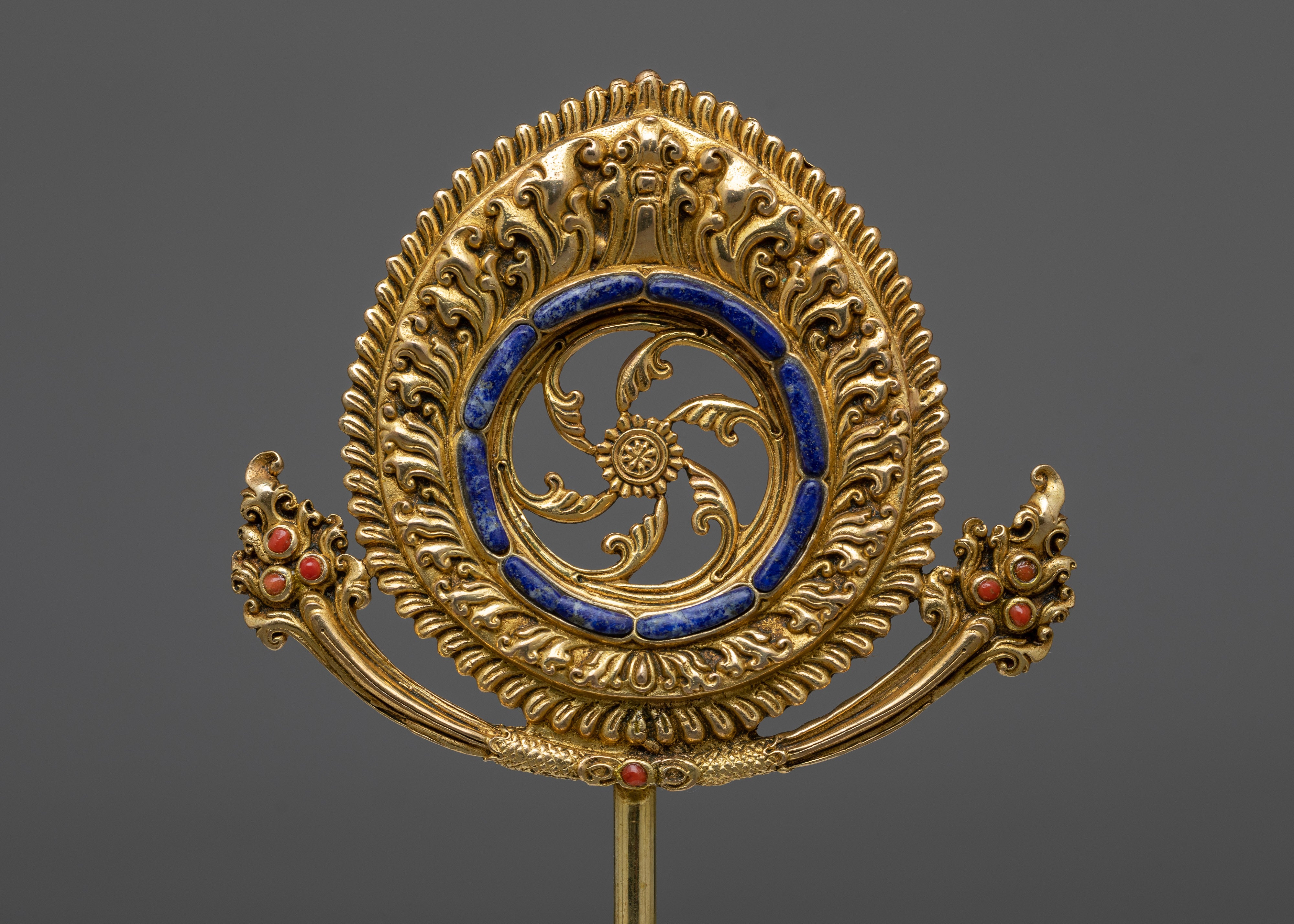 Amitabha Copper Sculpture | The Infinite Light - 24K Gold Gilded Sculpture