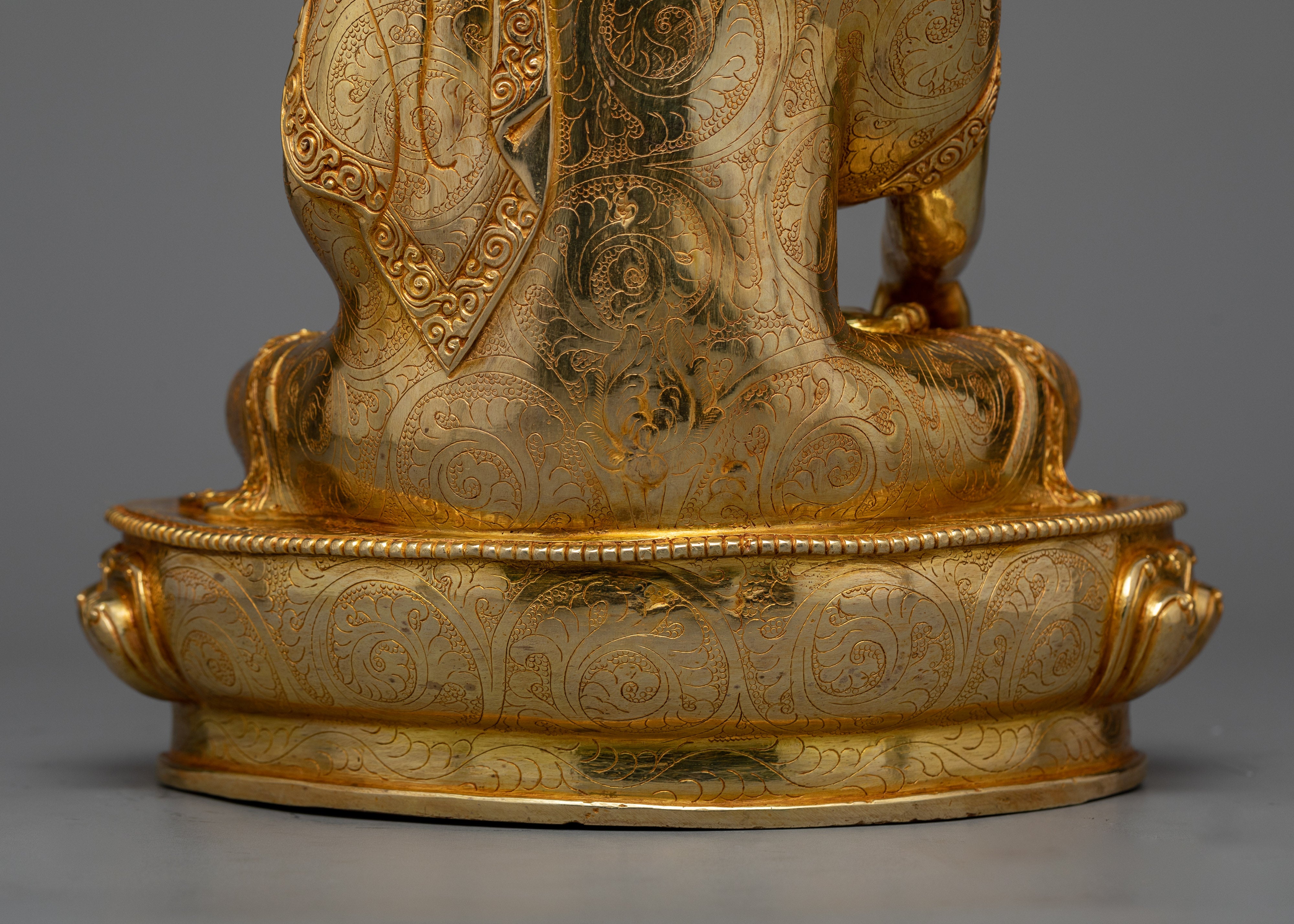 Shakyamuni Sculpture | The Founder of Buddhism - 24K Gold Gilded Sculpture