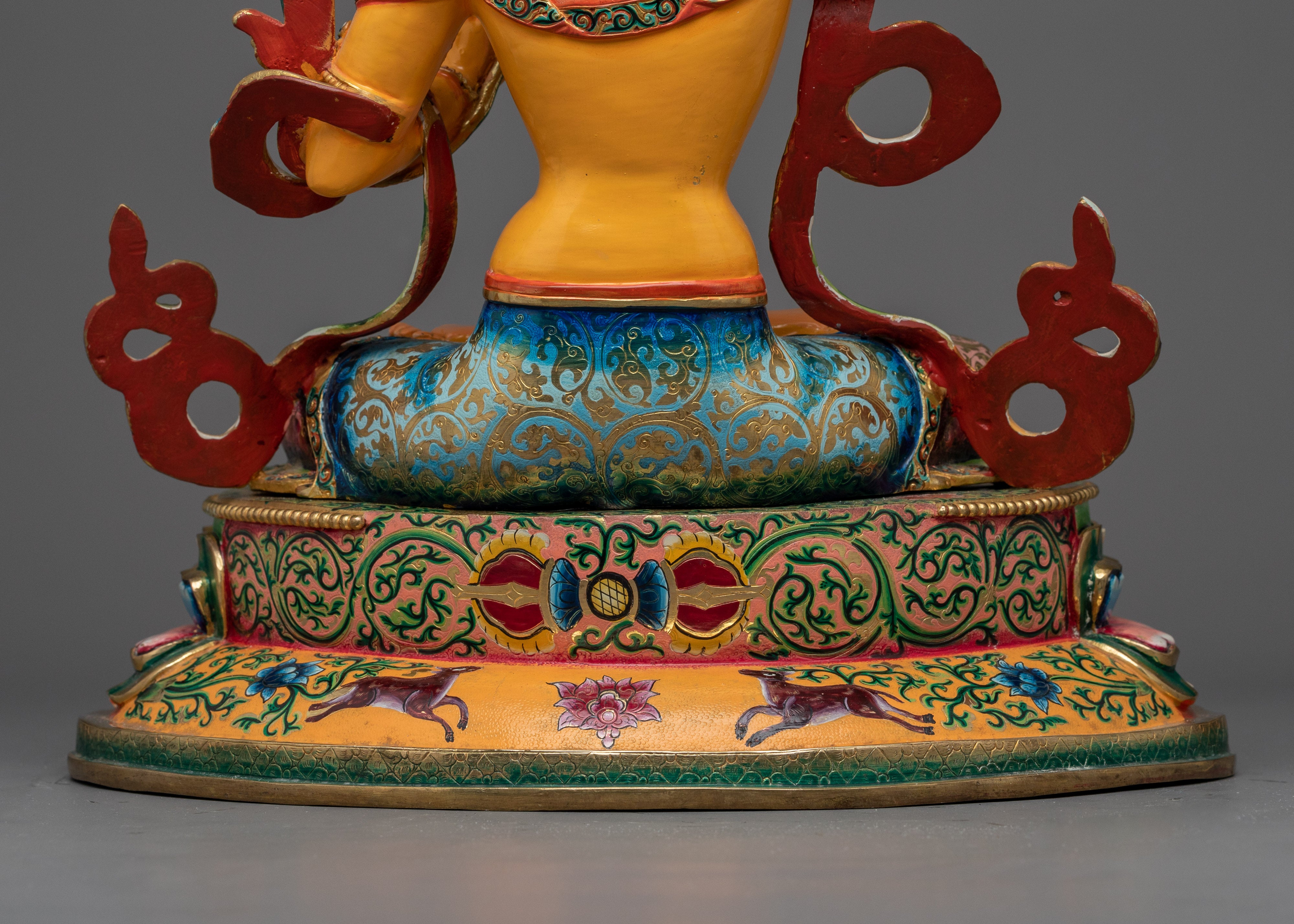 Manjushri Bodhisattva Colored Sculpture | The Embodiment of Wisdom