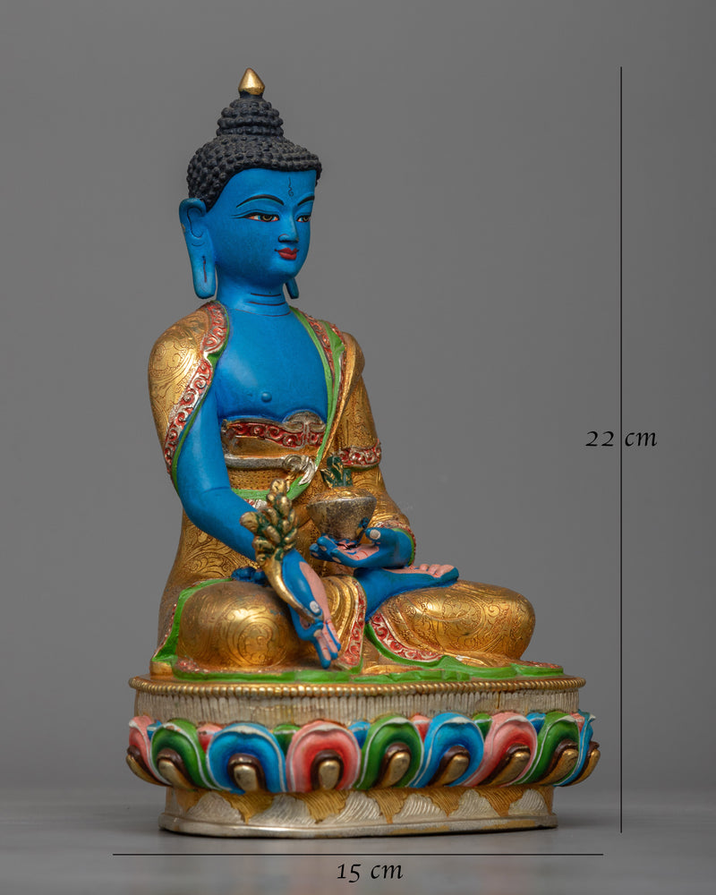 medicine-buddha-colored sculpture