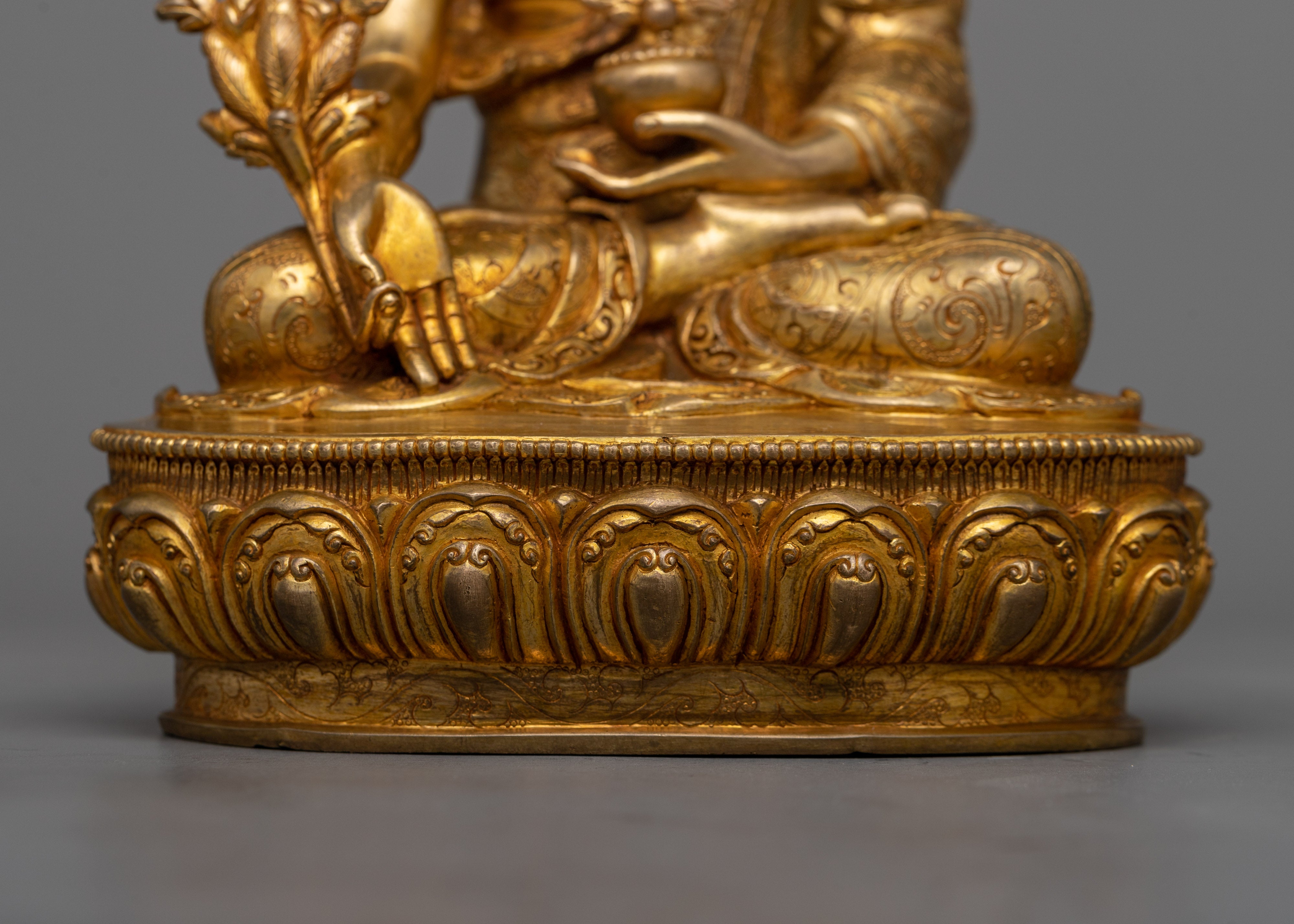 Sangay Menla Copper Sculpture | 24K Gold Electroplated Sculpture