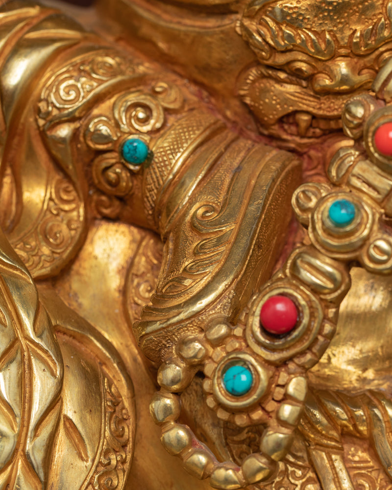 Grand Wealth Deity Namtoshe Sculpture | The Guardian of Prosperity