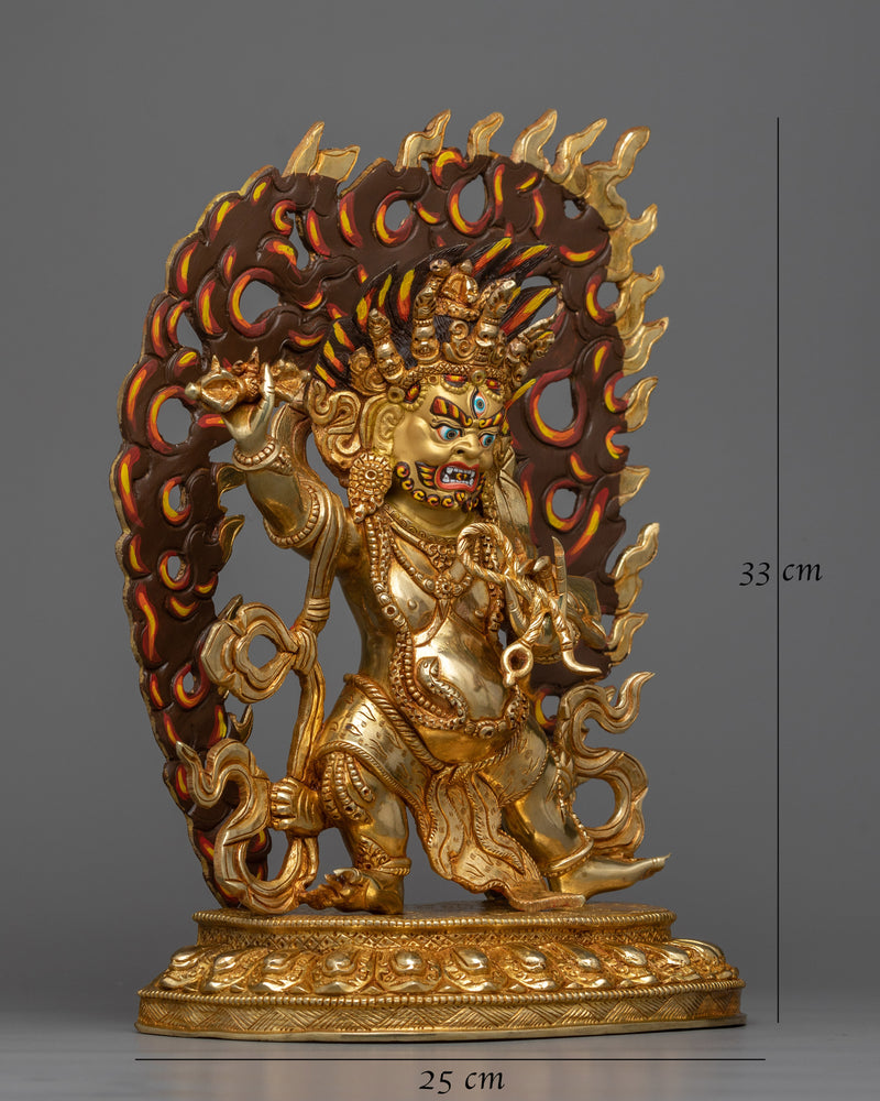 vajrapani-bodhisattva-gilt sculpture