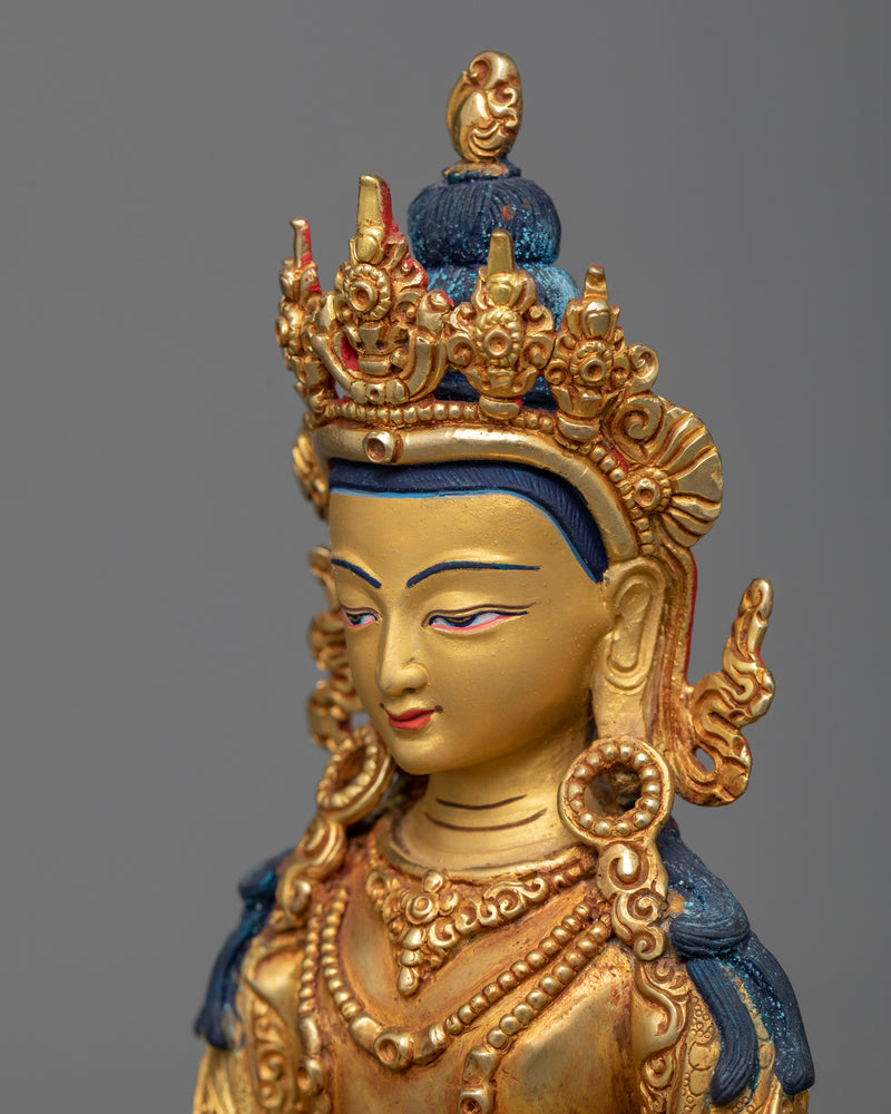 Bodhisattva Amitayus Sculpture | The Embodiment of Limitless Life