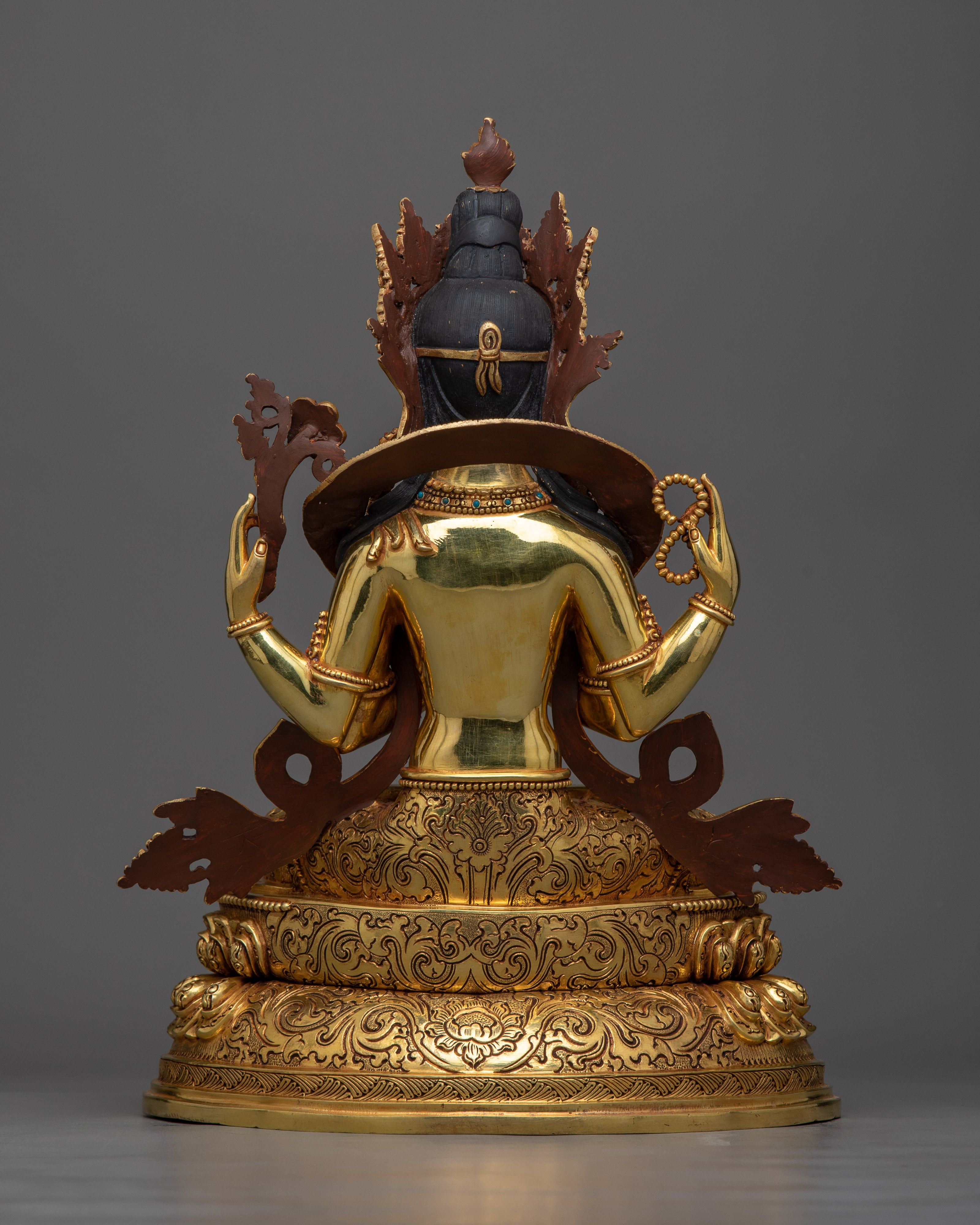 Chenrezig Copper Sculpture | Embrace of Compassion