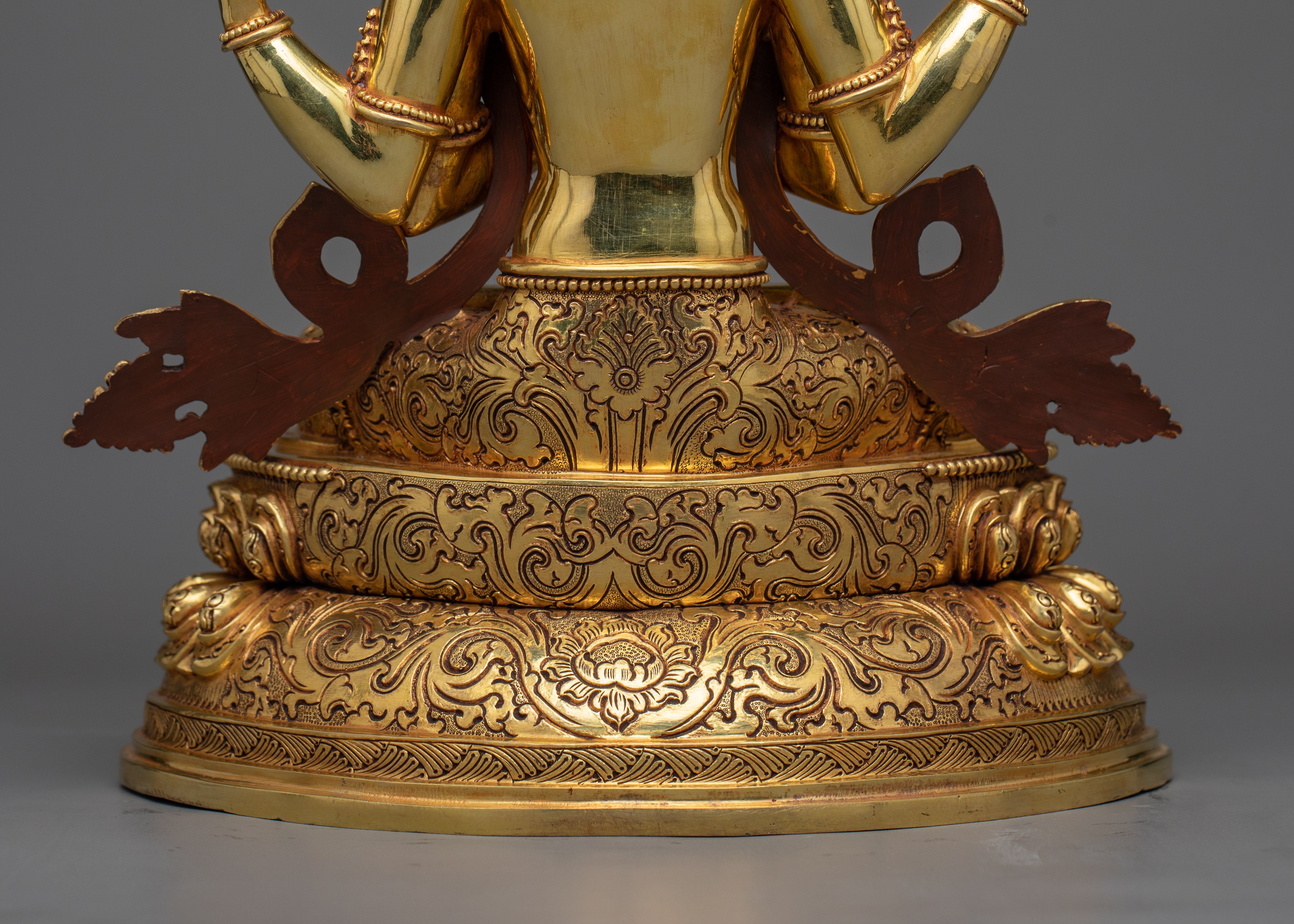 Chenrezig Copper Sculpture | Embrace of Compassion