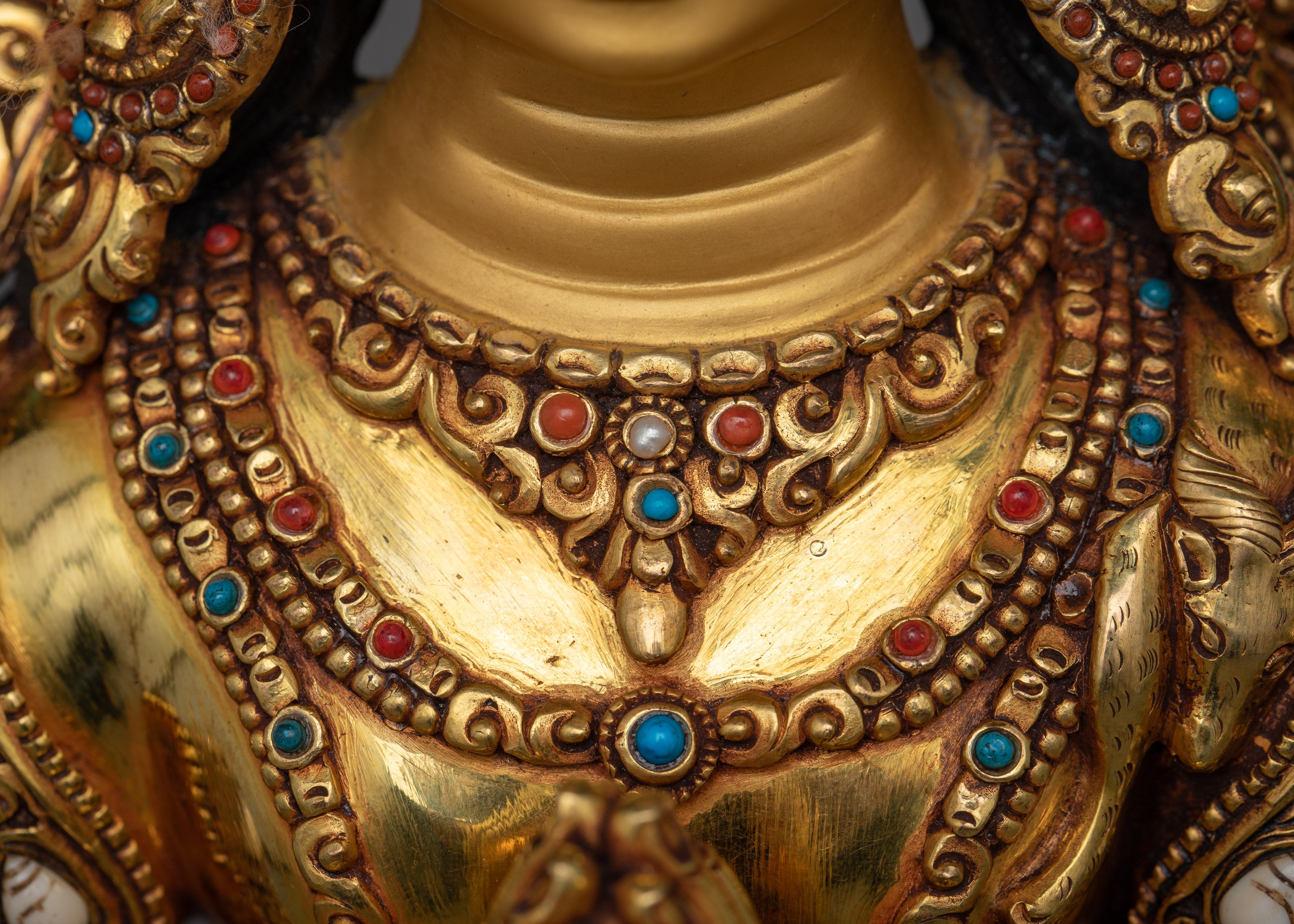 Chenrezig Copper Sculpture | Embrace of Compassion