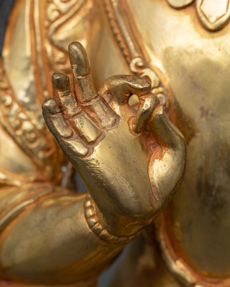 Maitreya Buddha Copper Sculpture | The buddha of Future