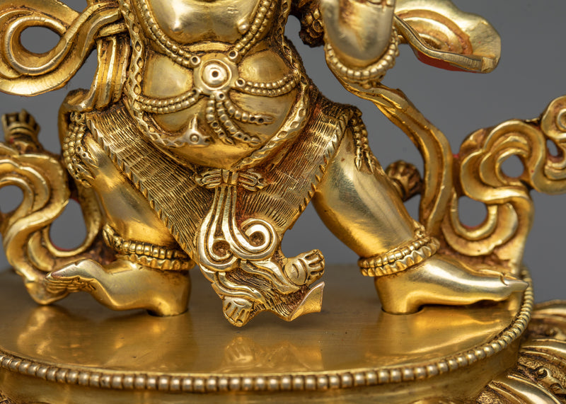 Vajrapani Bodhisattva Copper Sculpture | Himalayan Buddhist Artwork