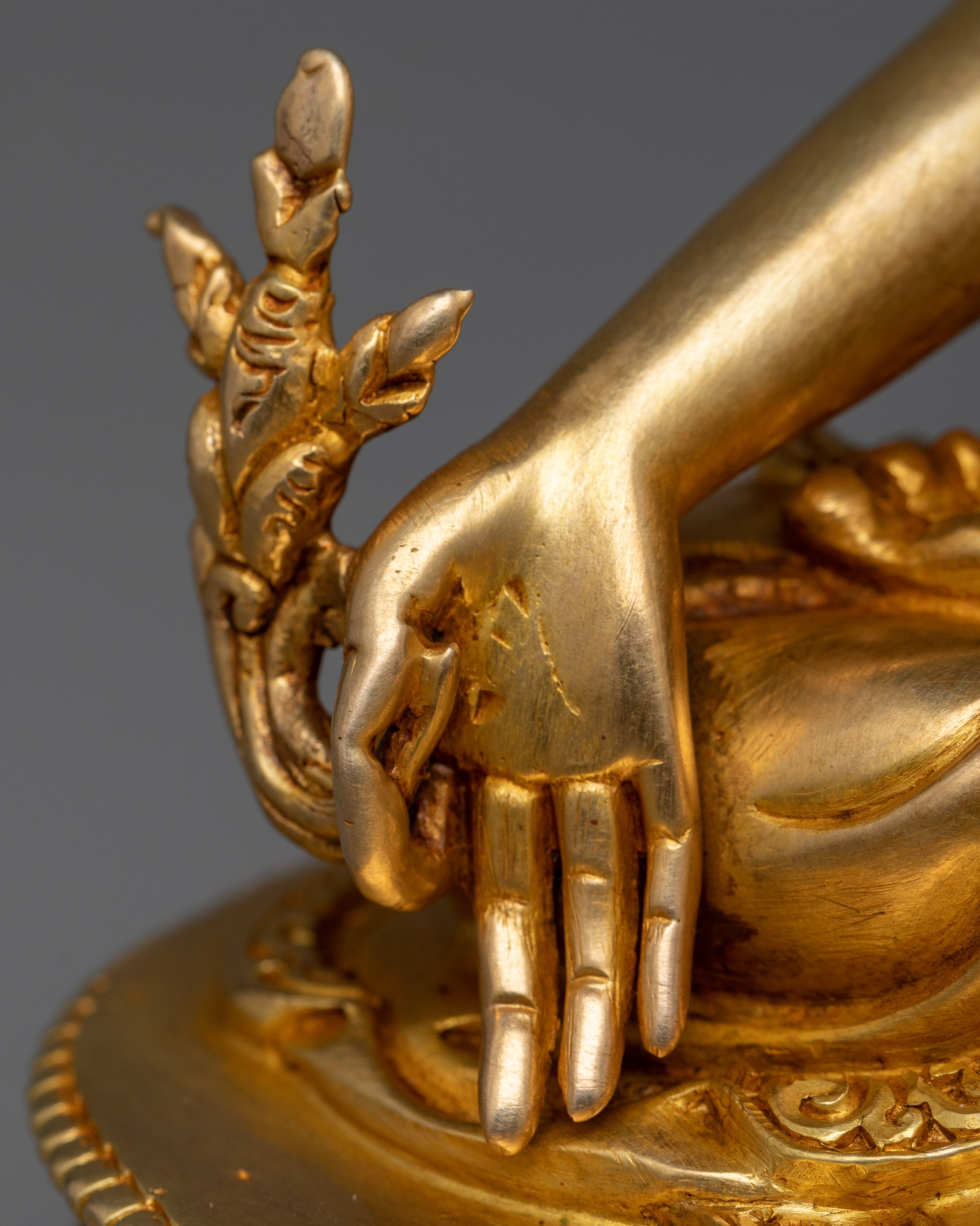 Menla Sangay Gold-Gilded Sculpture | Healing Radiance