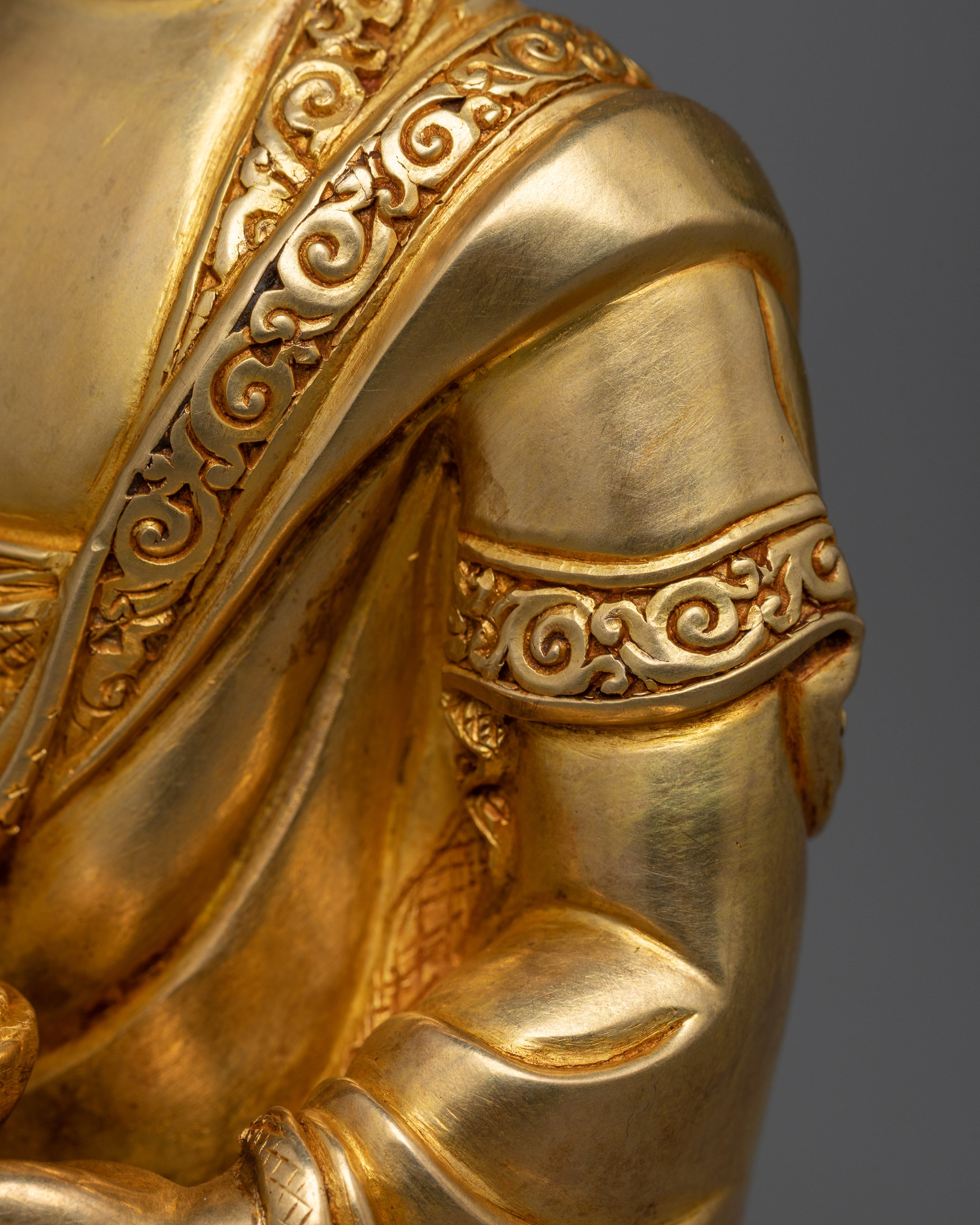 Menla Sangay Gold-Gilded Sculpture | Healing Radiance
