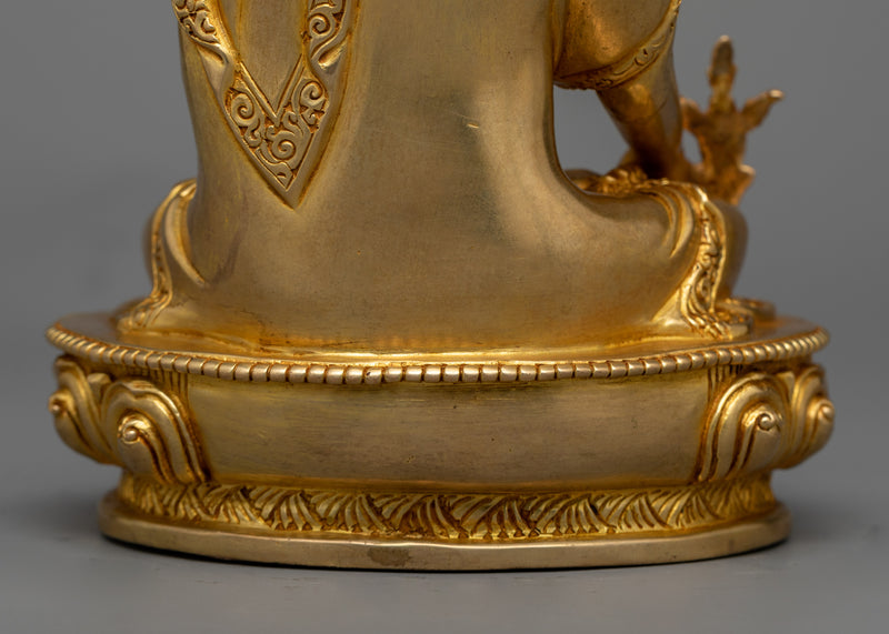 Menla Sangay Gold-Gilded Sculpture | Healing Radiance