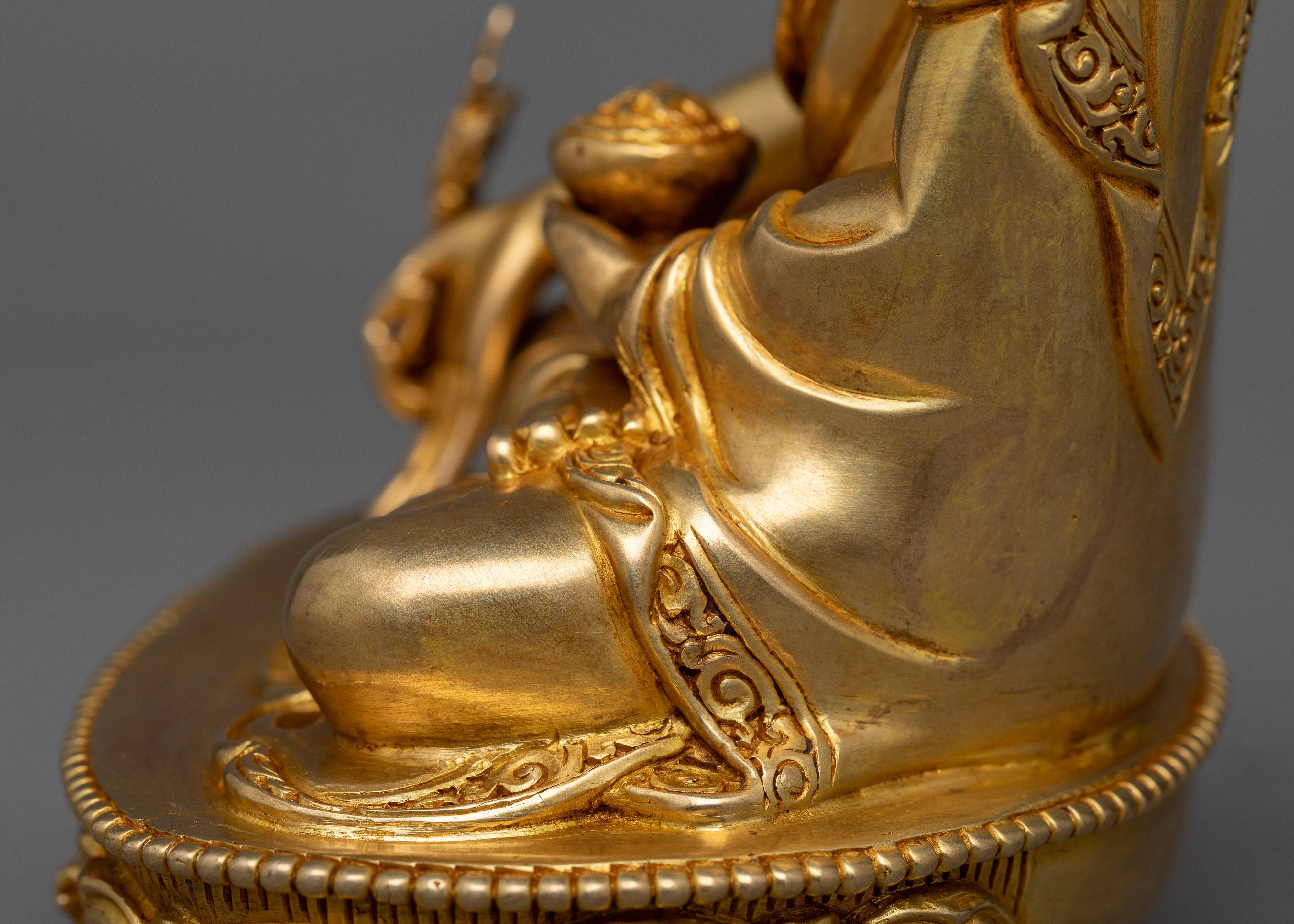 Menla Sangay Gold-Gilded Sculpture | Healing Radiance