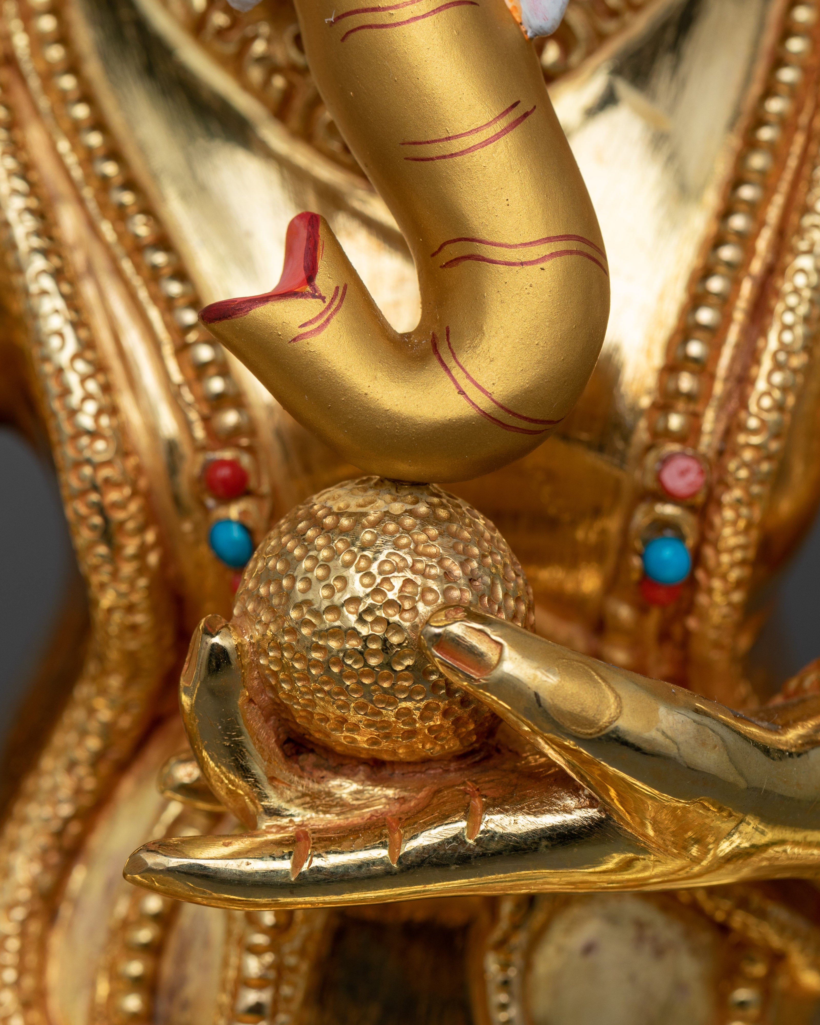 Ganesha Gilt Sculpture | Divine Prosperity