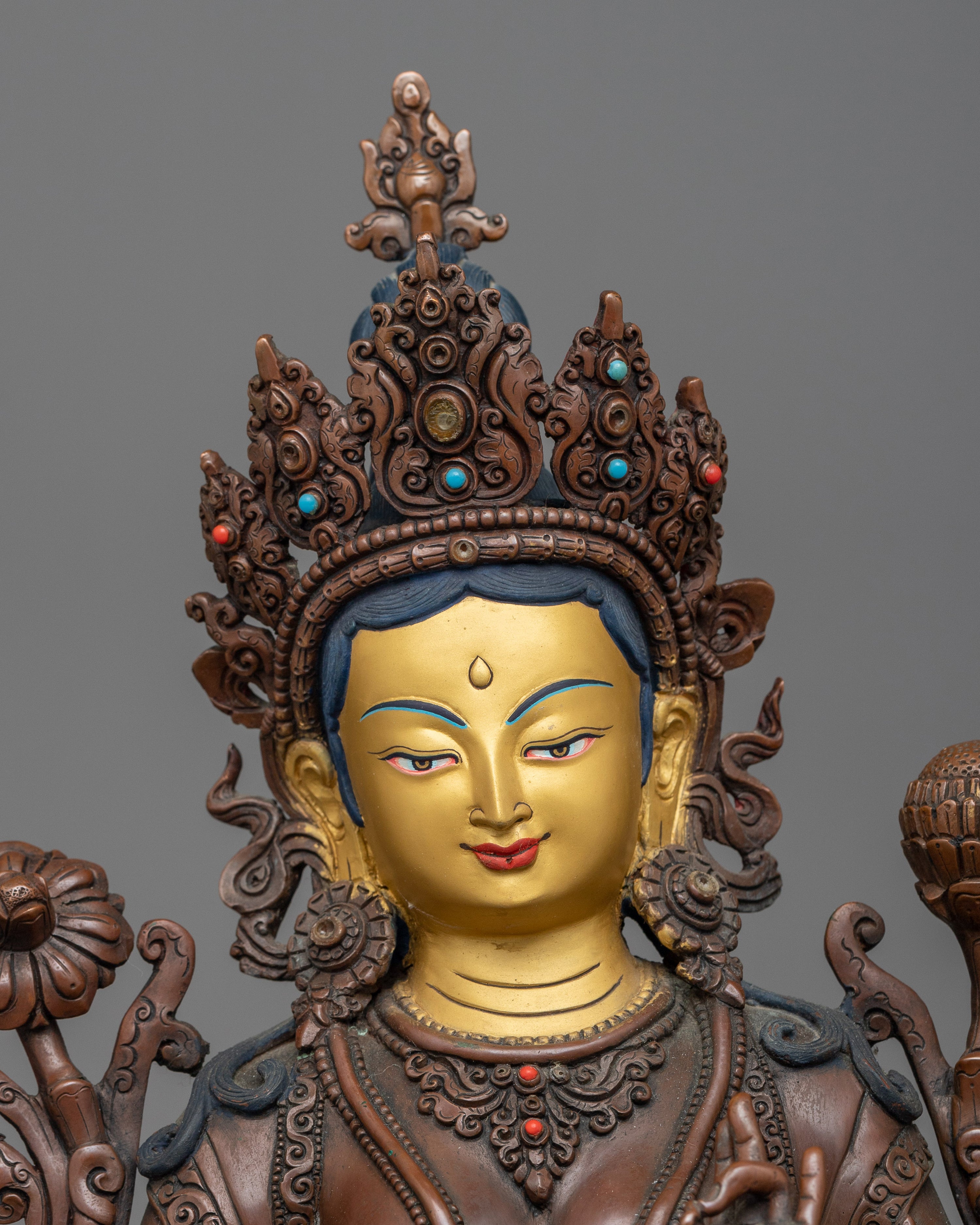 idol of green-tara