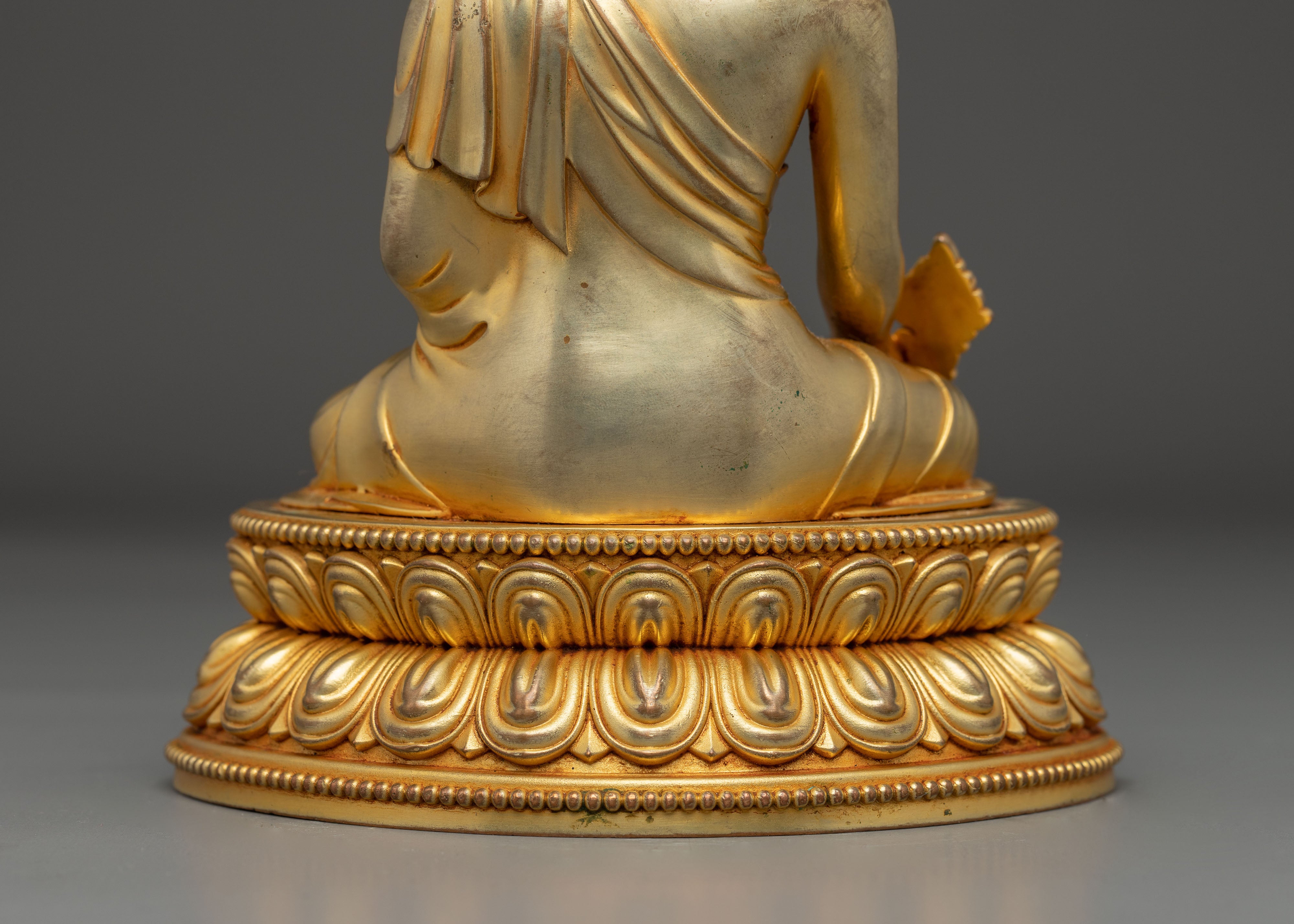 Medicine Buddha Statue for Spritual Healing | Gold Electro Plated Figurine