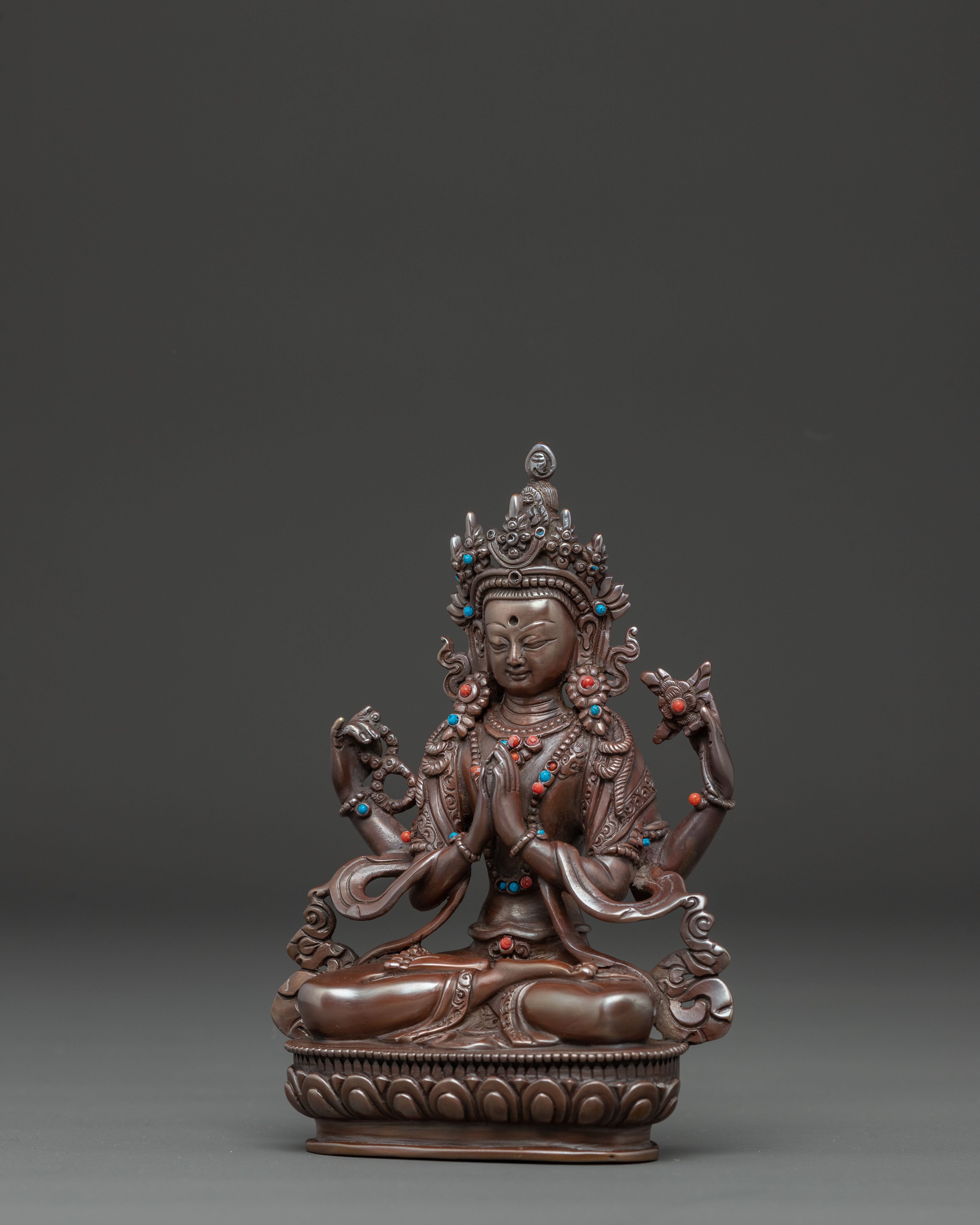 Handmade Statue of Bodhisattva Chenrezig | Avalokiteshvara - Compassion Buddha