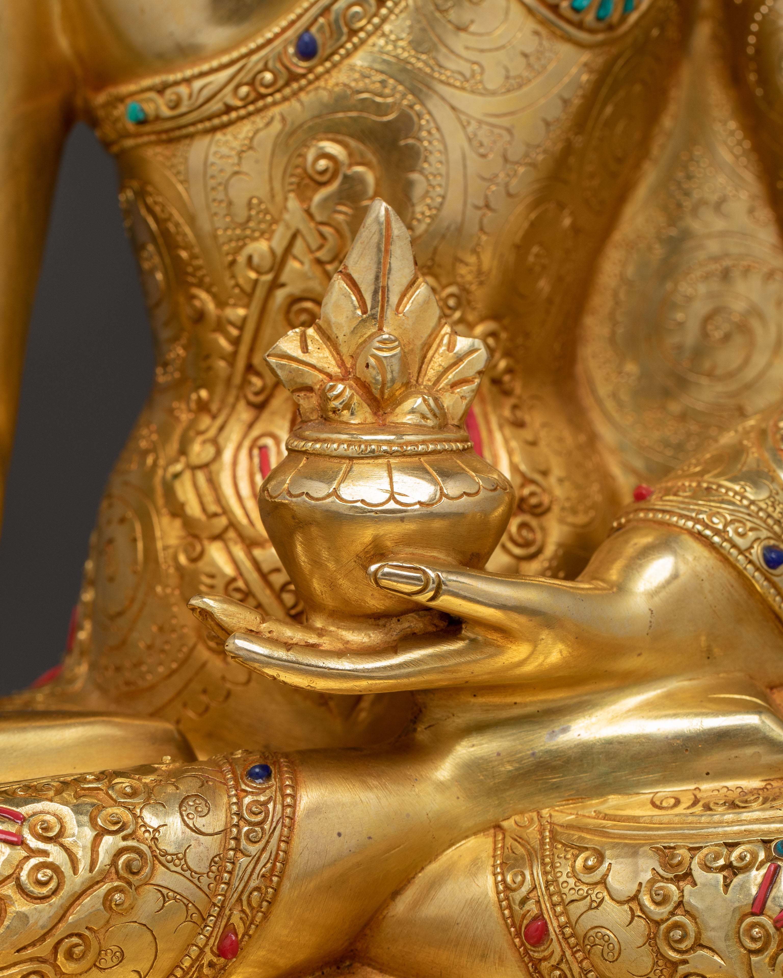 Handmade Buddhist Three Buddha Trio | Shakyamuni, Amitabha, and Medicine Buddha