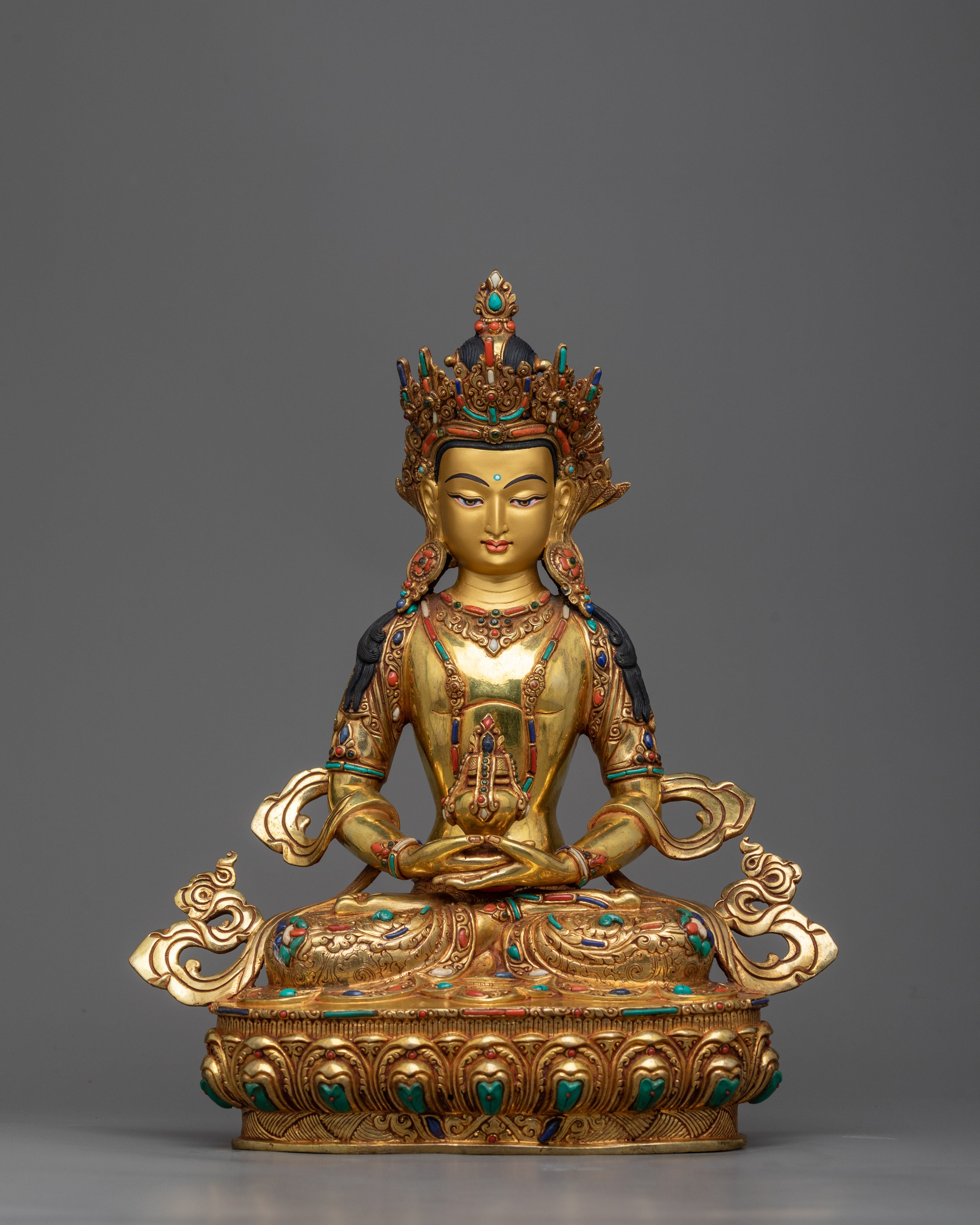 Five Bodhisattva Set: Chenrezig, Vajrasattva, Manjushri, Green Tara, Amitayus | Himalayan Artwork