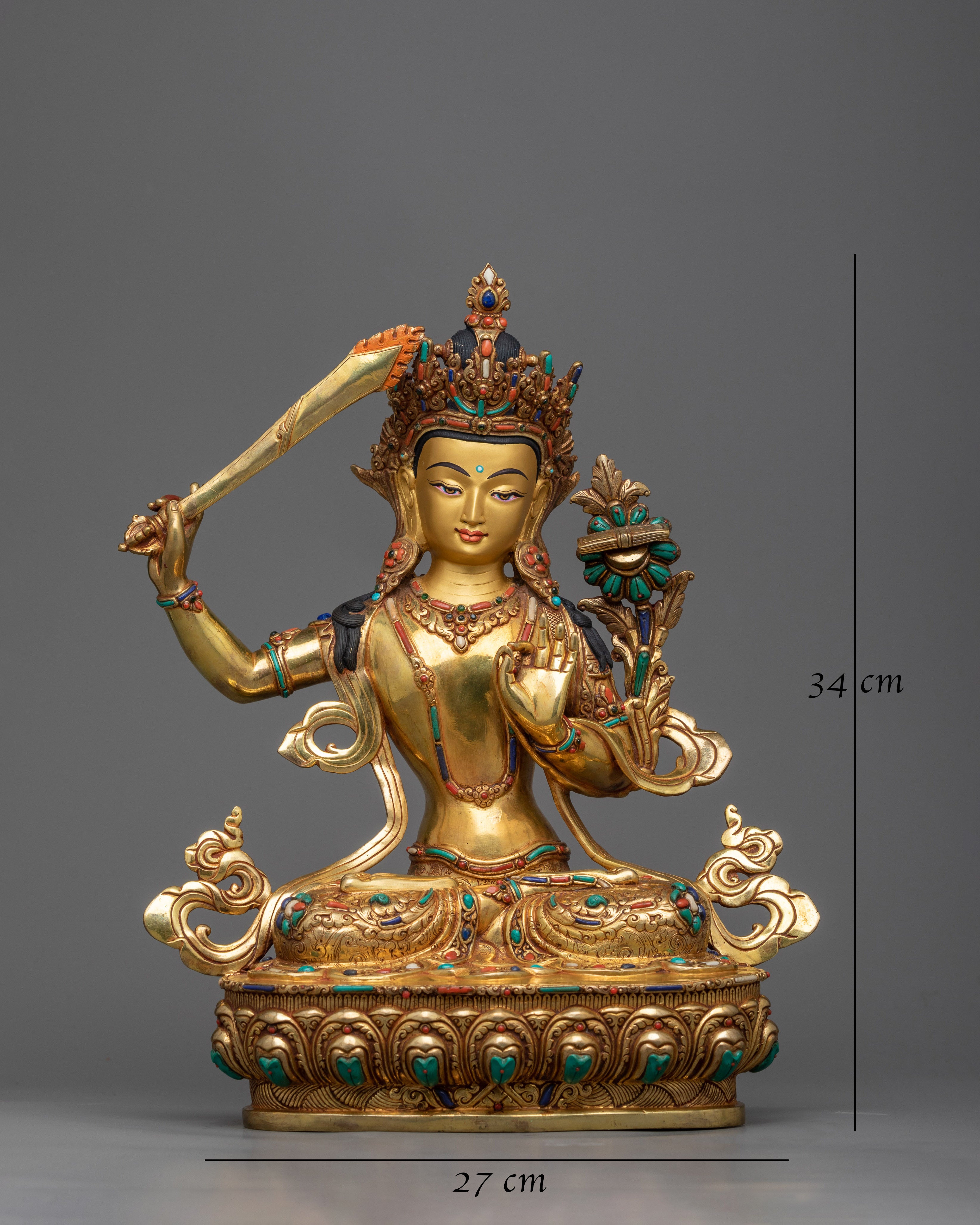 Five Bodhisattva Set: Chenrezig, Vajrasattva, Manjushri, Green Tara, Amitayus | Himalayan Artwork