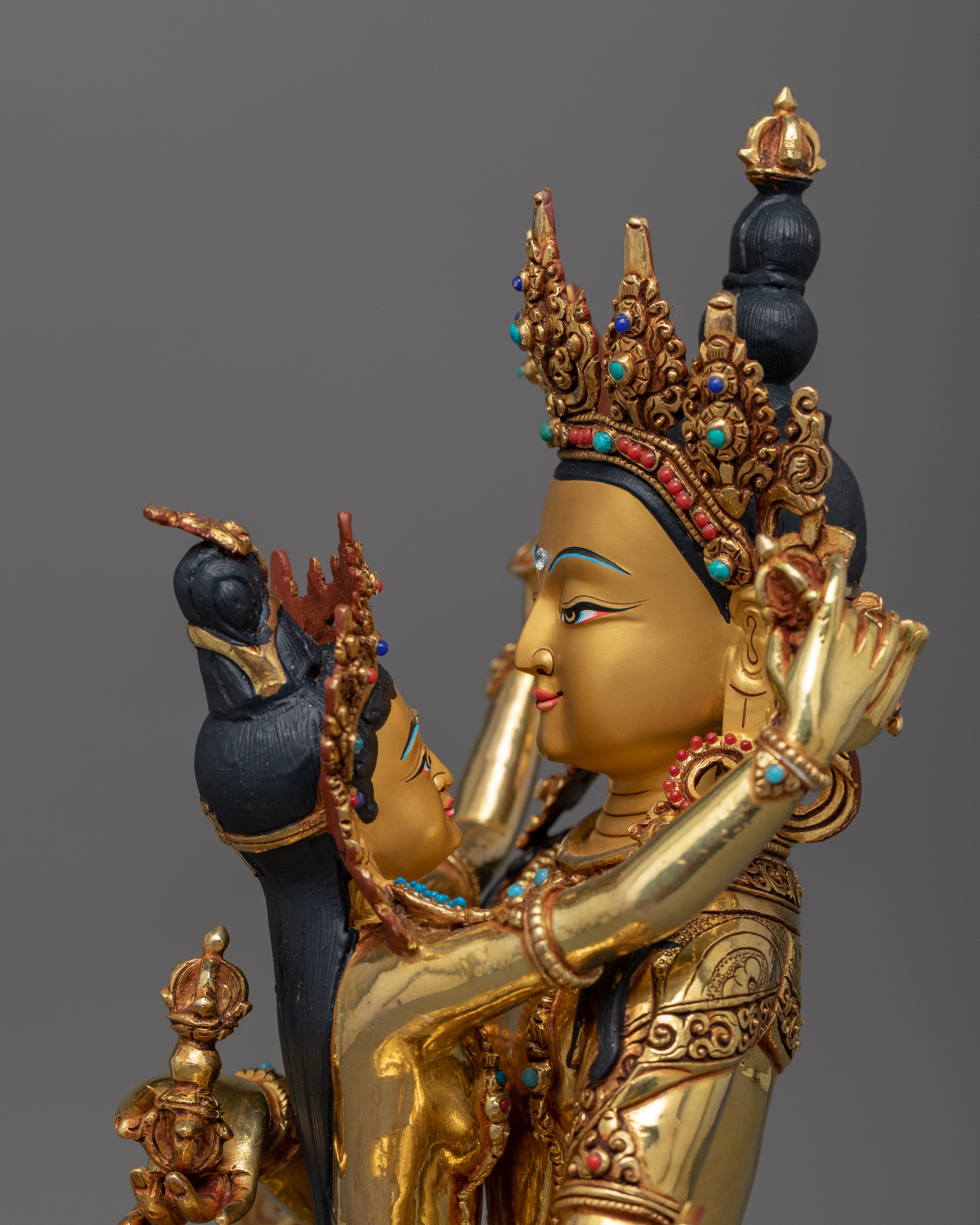 Vajrasattva with Consort Idol | Unity of Purification | Yab Yub Sculpture