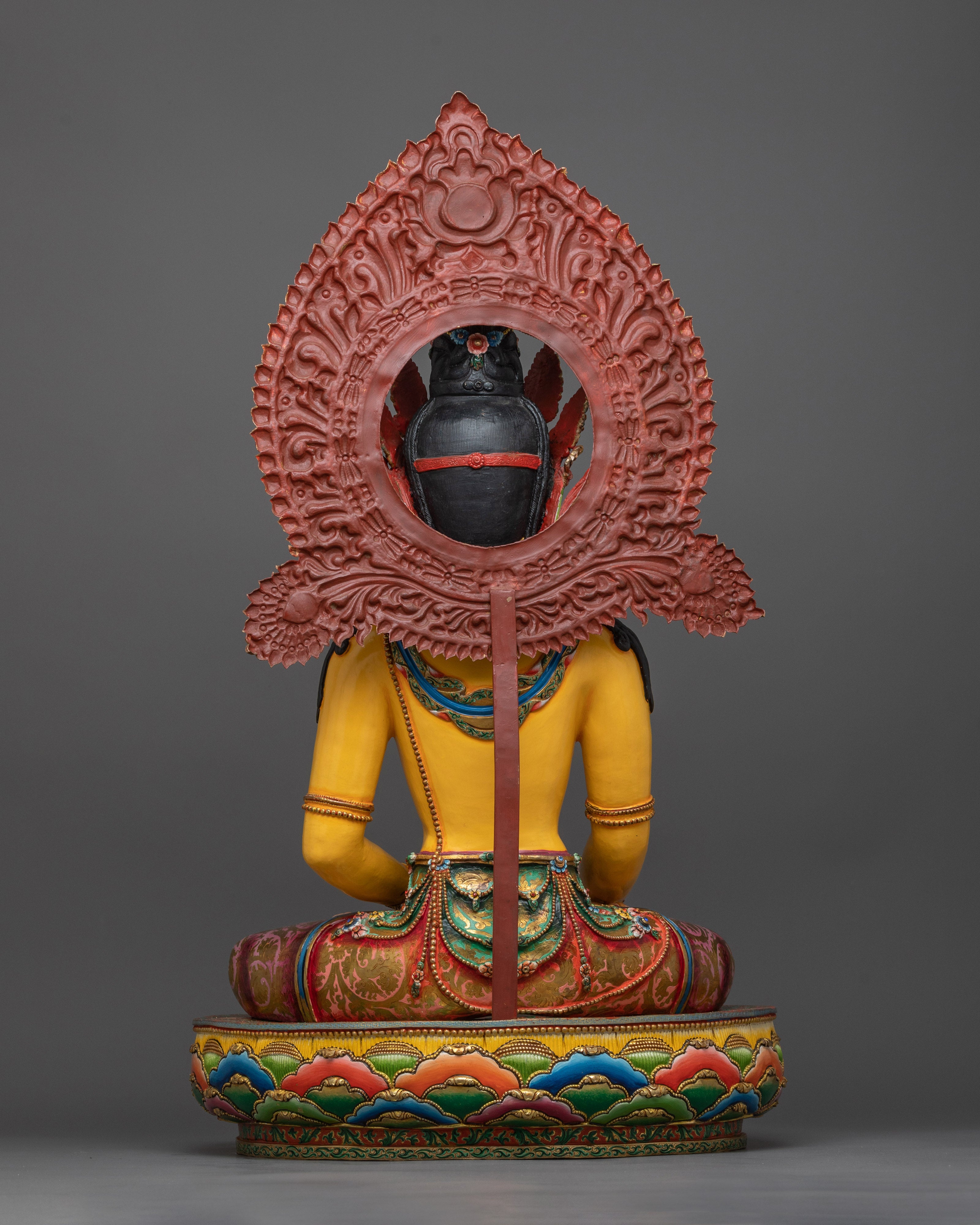 Beautiful Crown Shakyamuni Buddha Statue | Radiance of Enlightenment