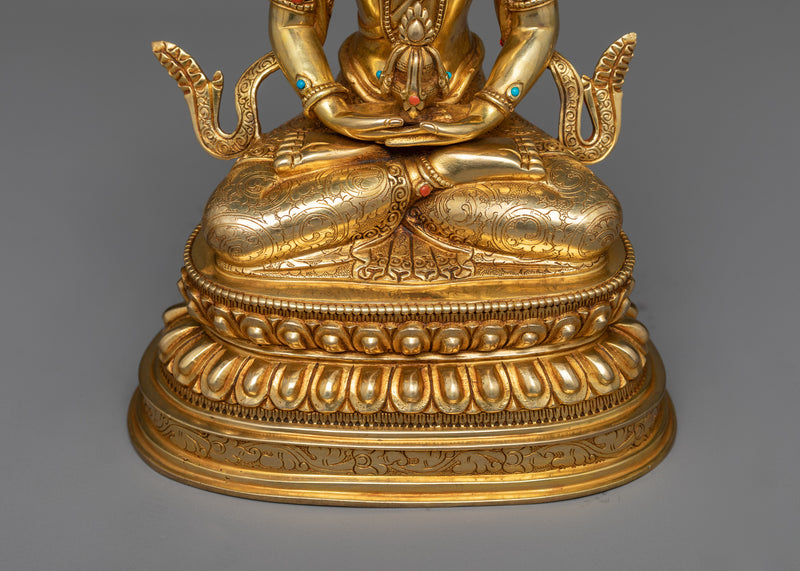 The Amitayus Idol in 24K Gold | Fountain of Life